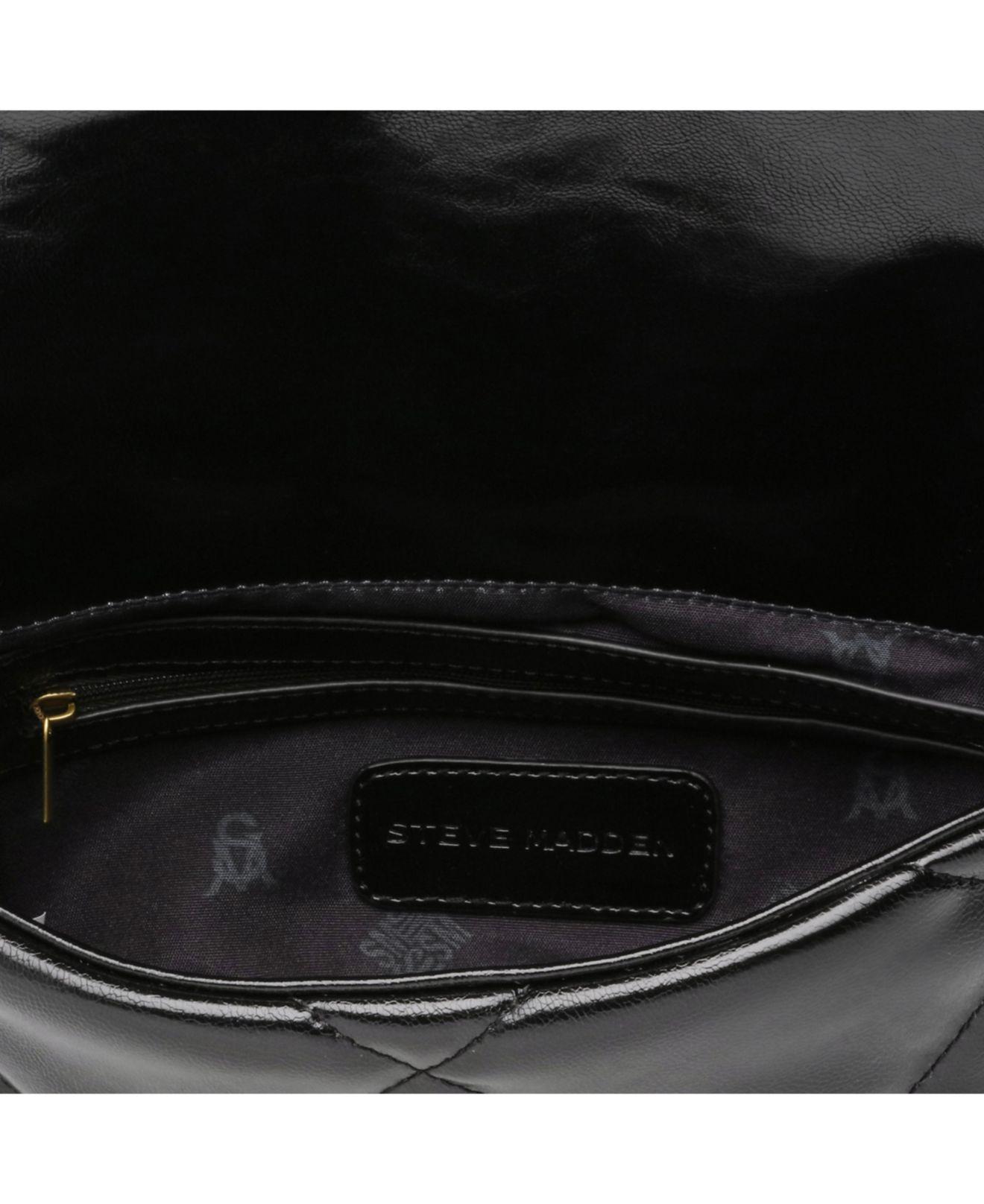 Steve Madden Bterra Flap Over Crossbody in Black | Lyst