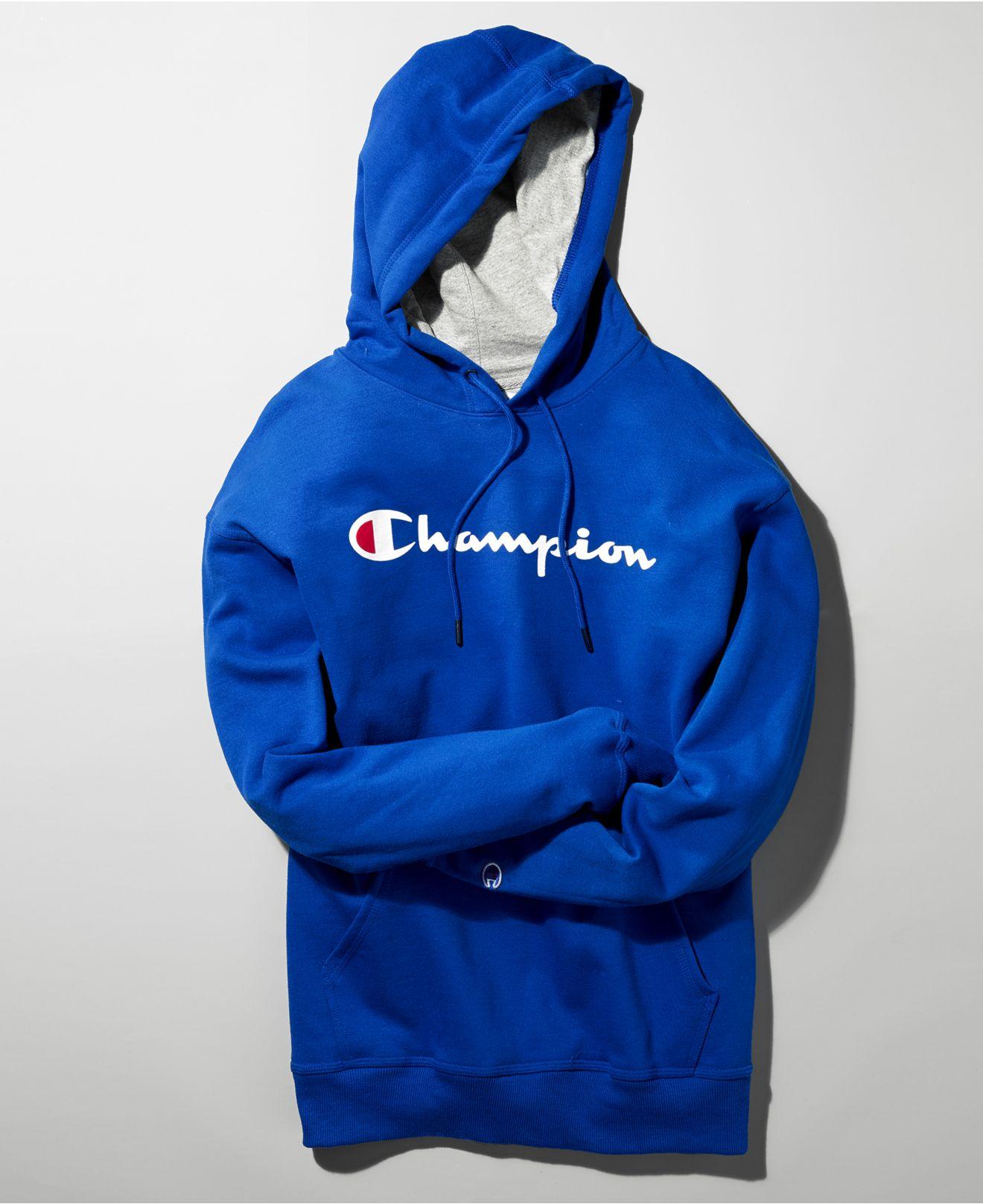 men's script logo powerblend hoodie