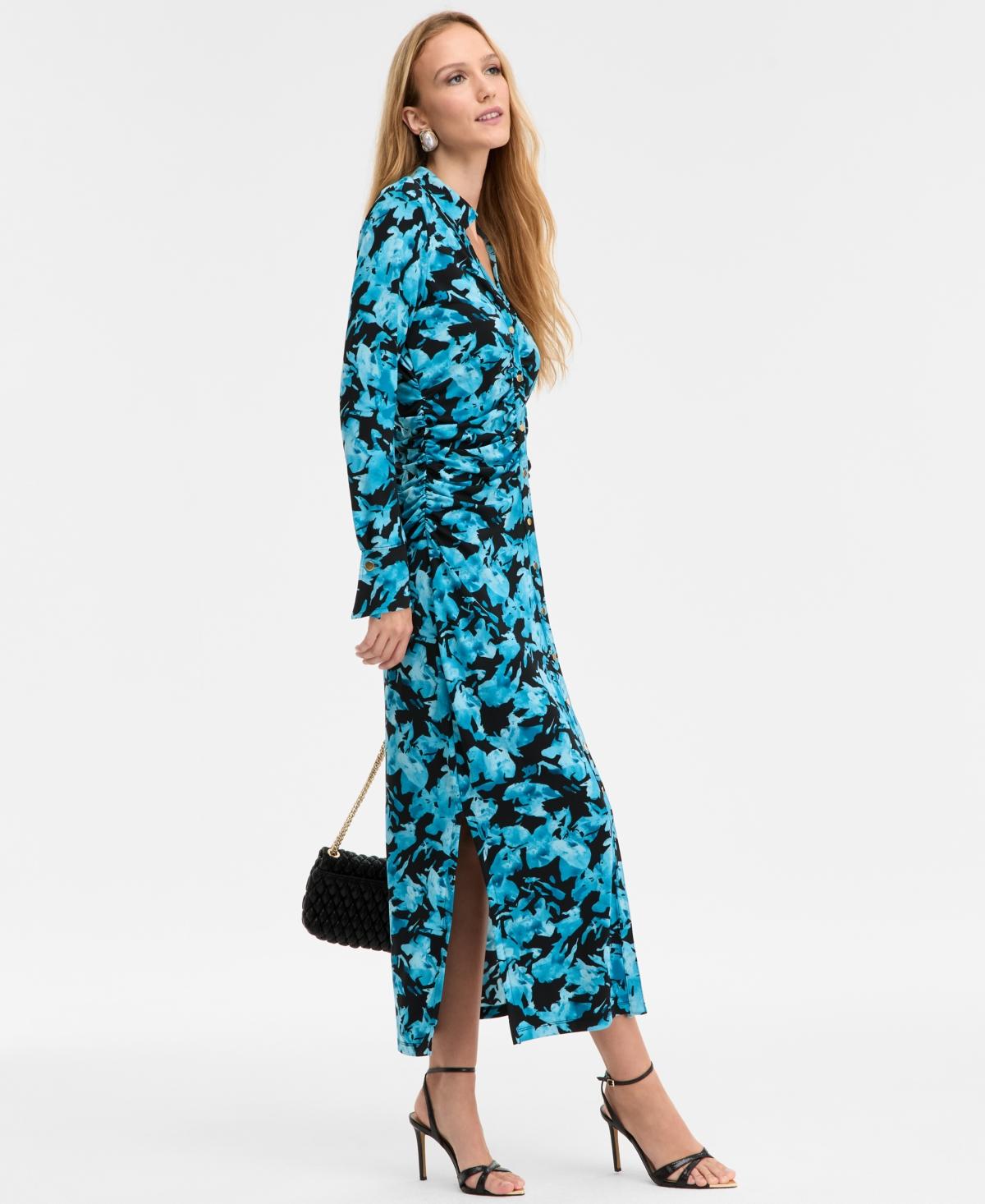 knee length dresses for ladies Affectionate Feeling Floral Smocked Maxi Dress in Orange – Impressions  Online Boutique