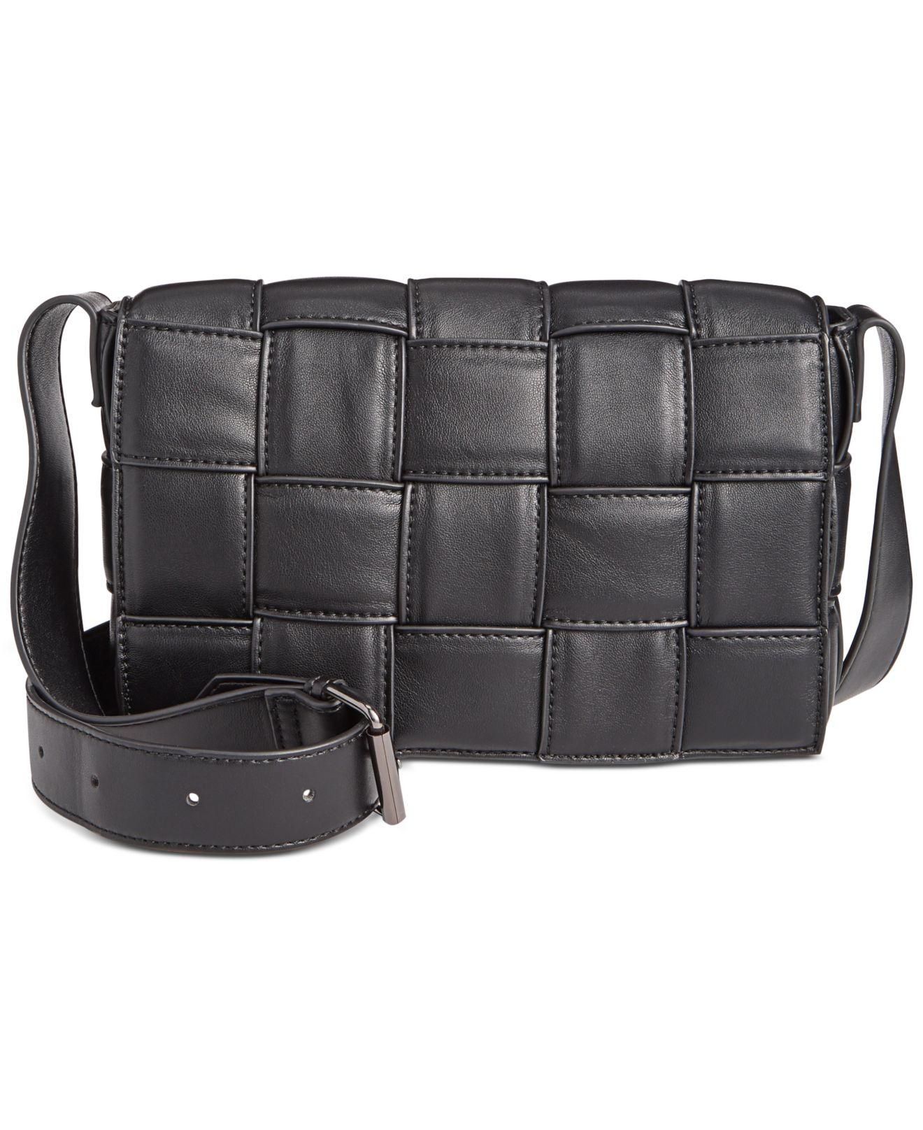Sondra Roberts Woven Flap Crossbody in Black Lyst