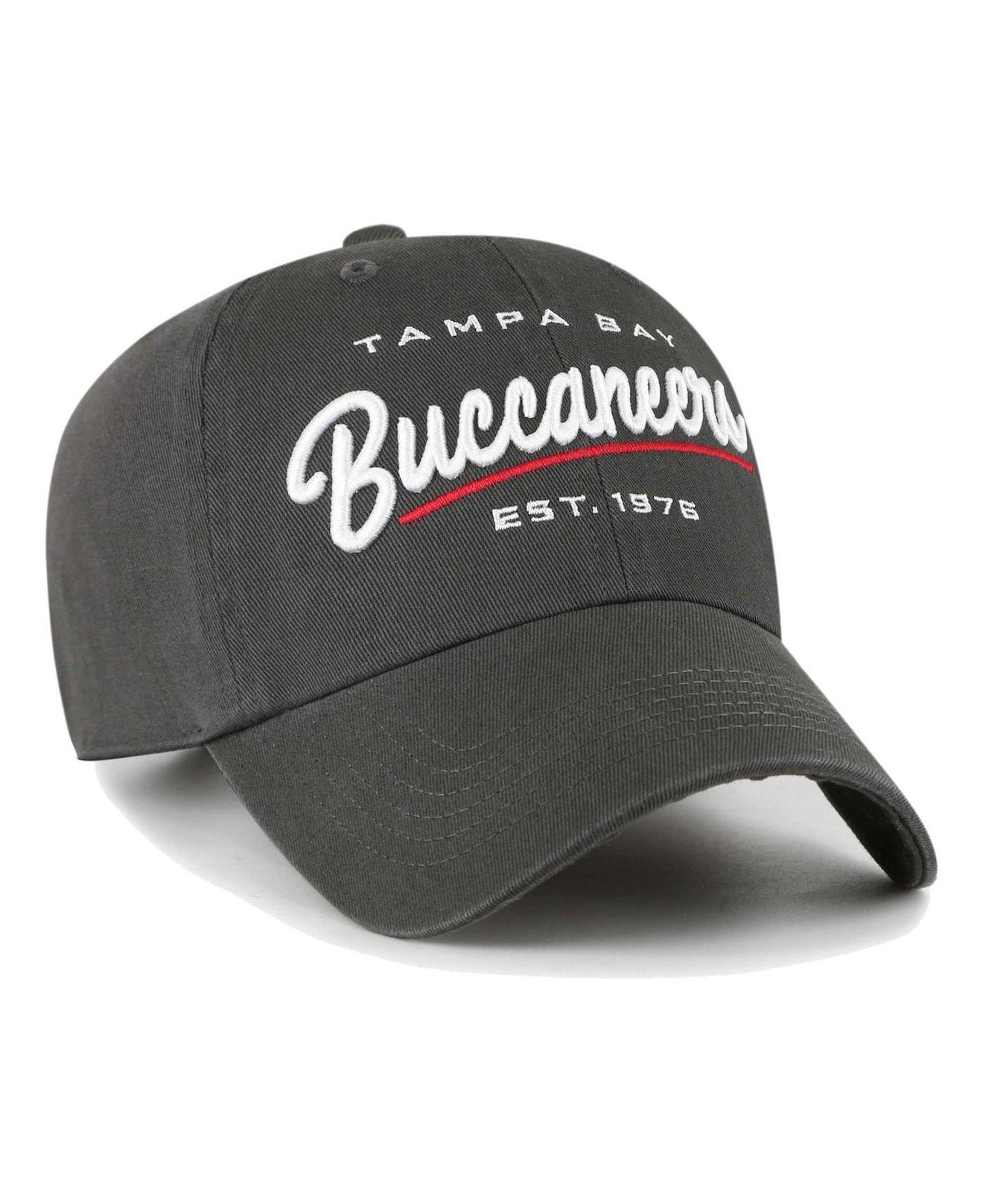 47 Brand Pewter Tampa Bay Buccaneers Sidney Clean Up Adjustable Hat in Black