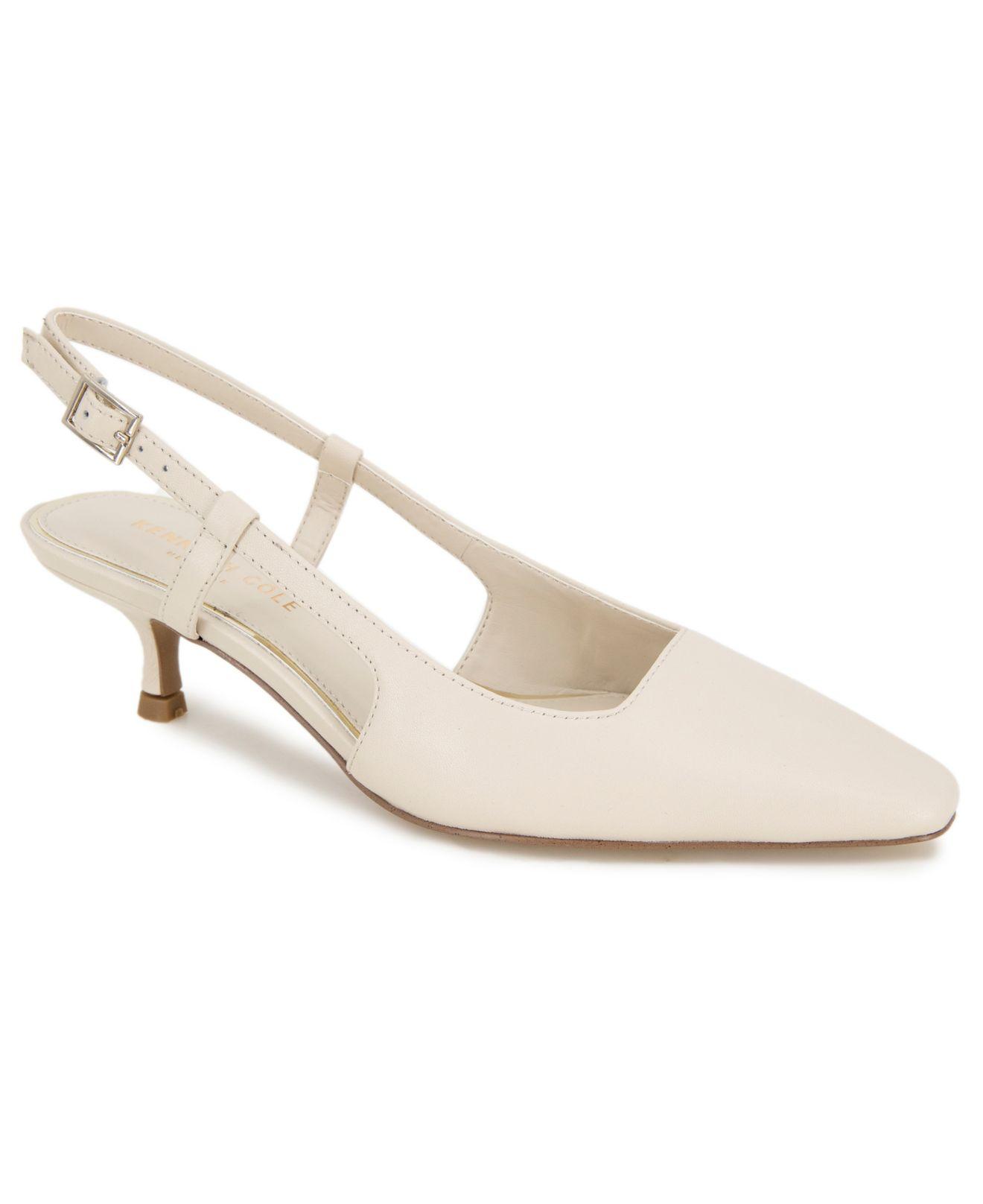 Cole Martha Pointy Toe Pumps in White Lyst