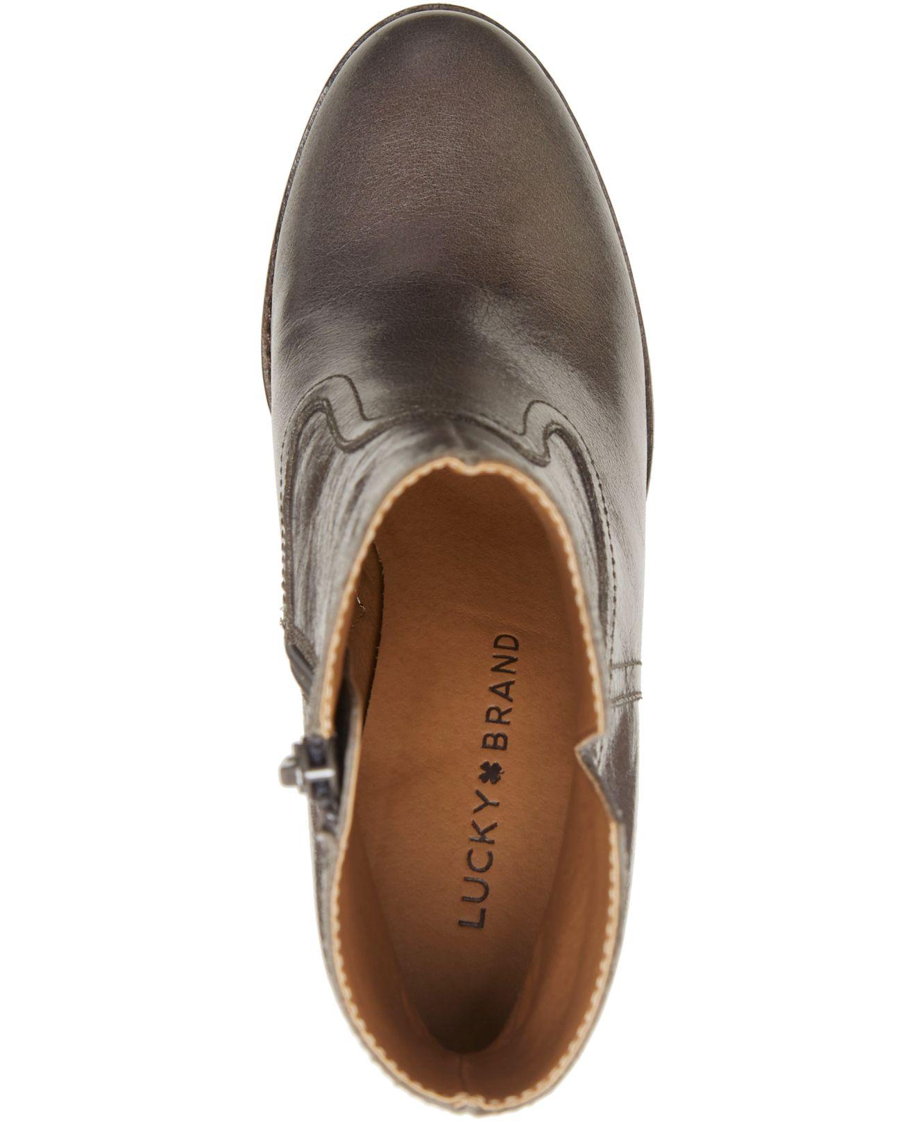 lucky brand quintei platform booties