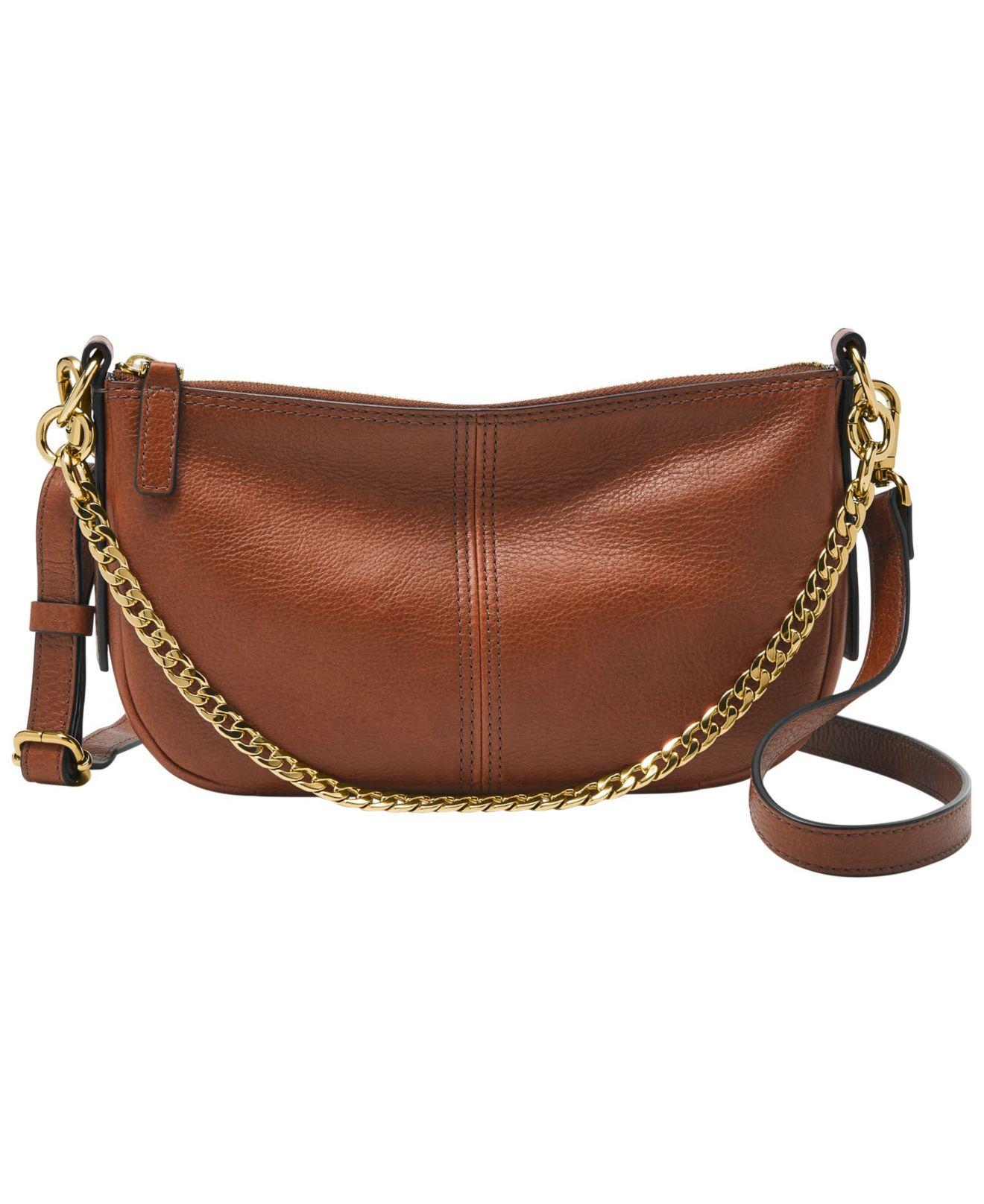 Fossil Jolie Baguette Mini Bag in Brown Lyst