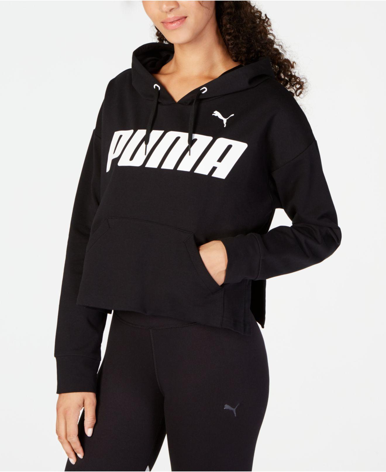 cropped sports hoodie