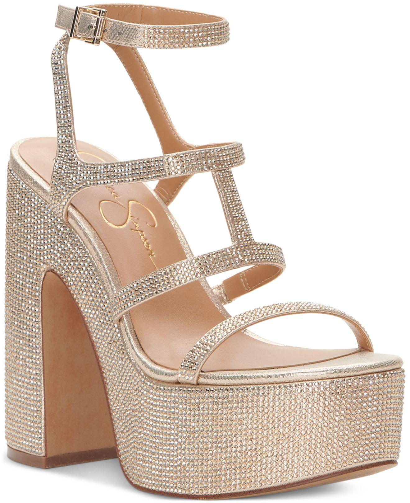 Jessica Simpson Meitini Platform Dress Sandals in Natural Lyst