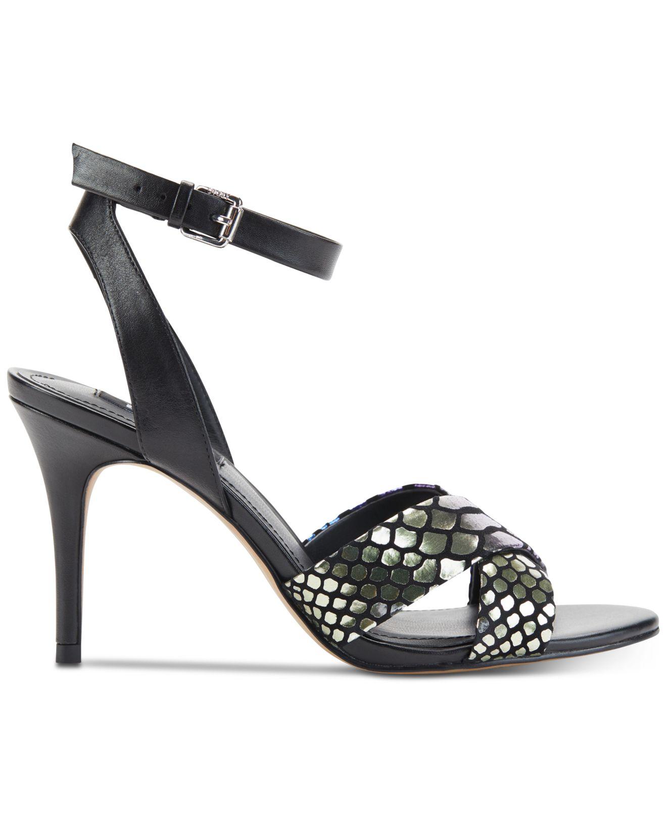 DKNY Leather Ivy Ankle-strap Dress Sandals, Created For Macy's - Lyst