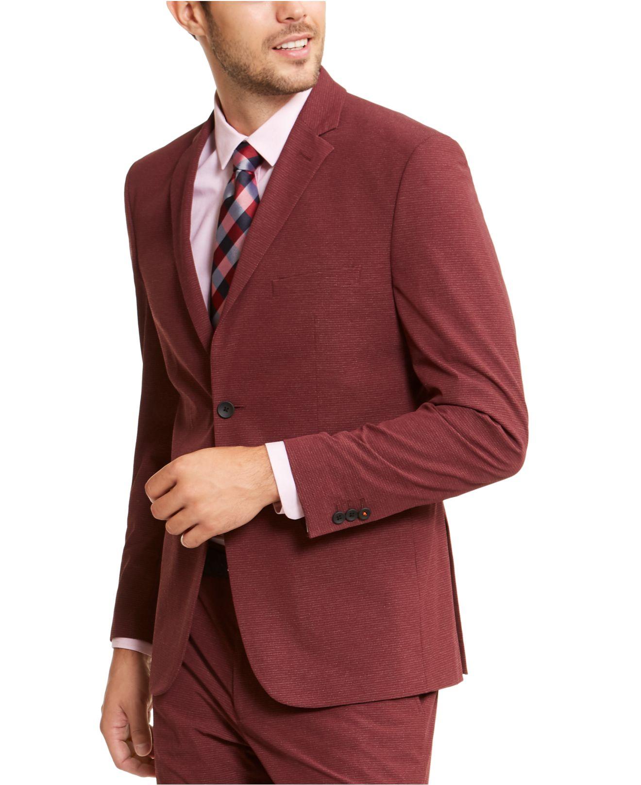 Perry Ellis Synthetic Slim-fit Stretch Tech Suit, Machine ...