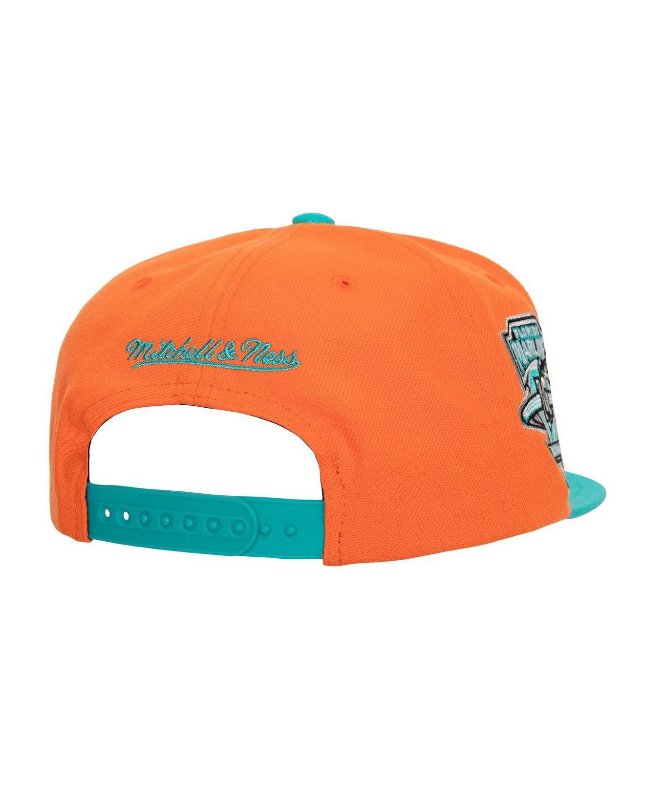 Mitchell & Ness Orange, Teal Florida Marlins Hometown Snapback Hat