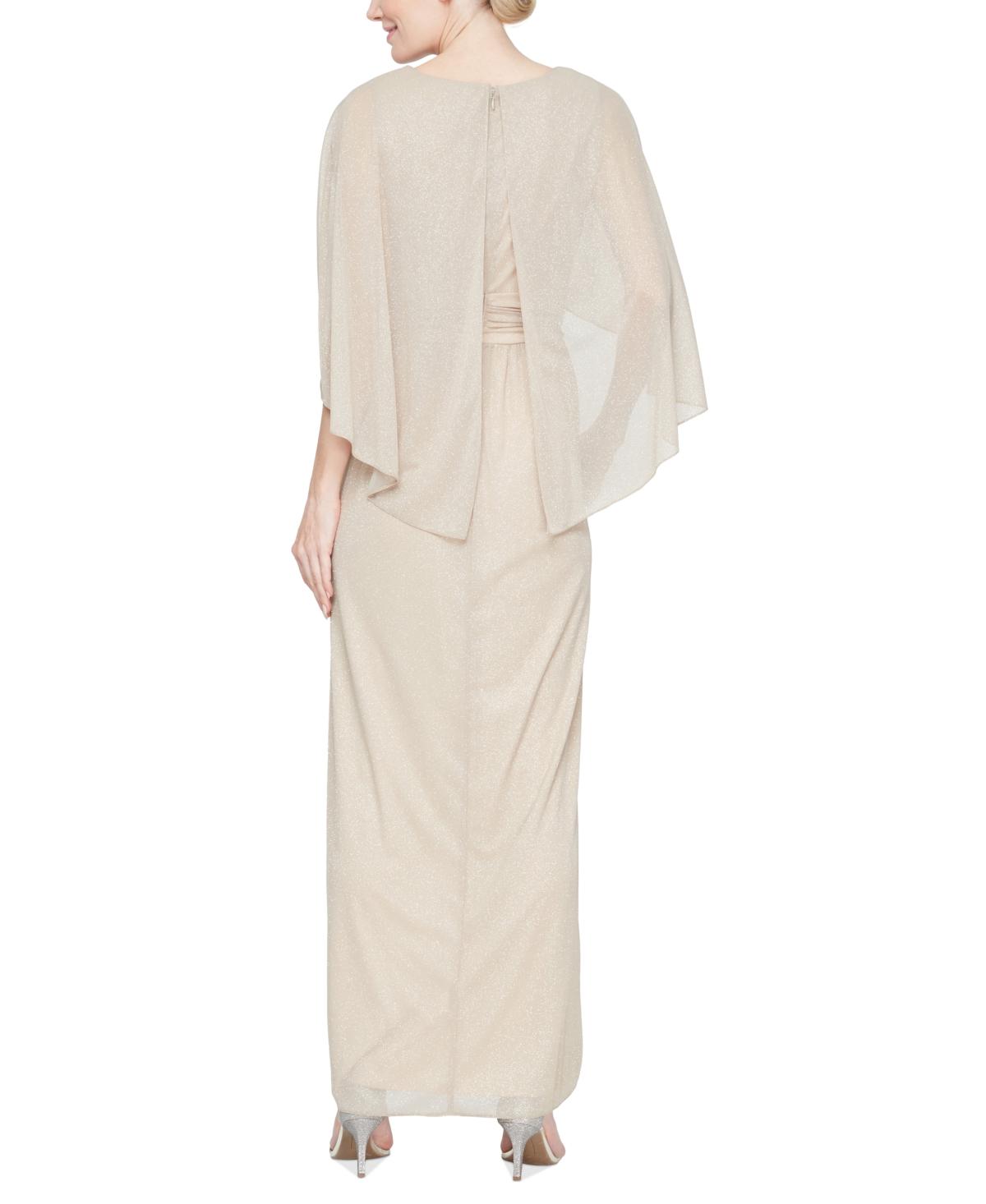 slim fit dress slacks Printed Chiffon Tiered Dress with Capelet Sleeves and Embellishment at  Shoulders