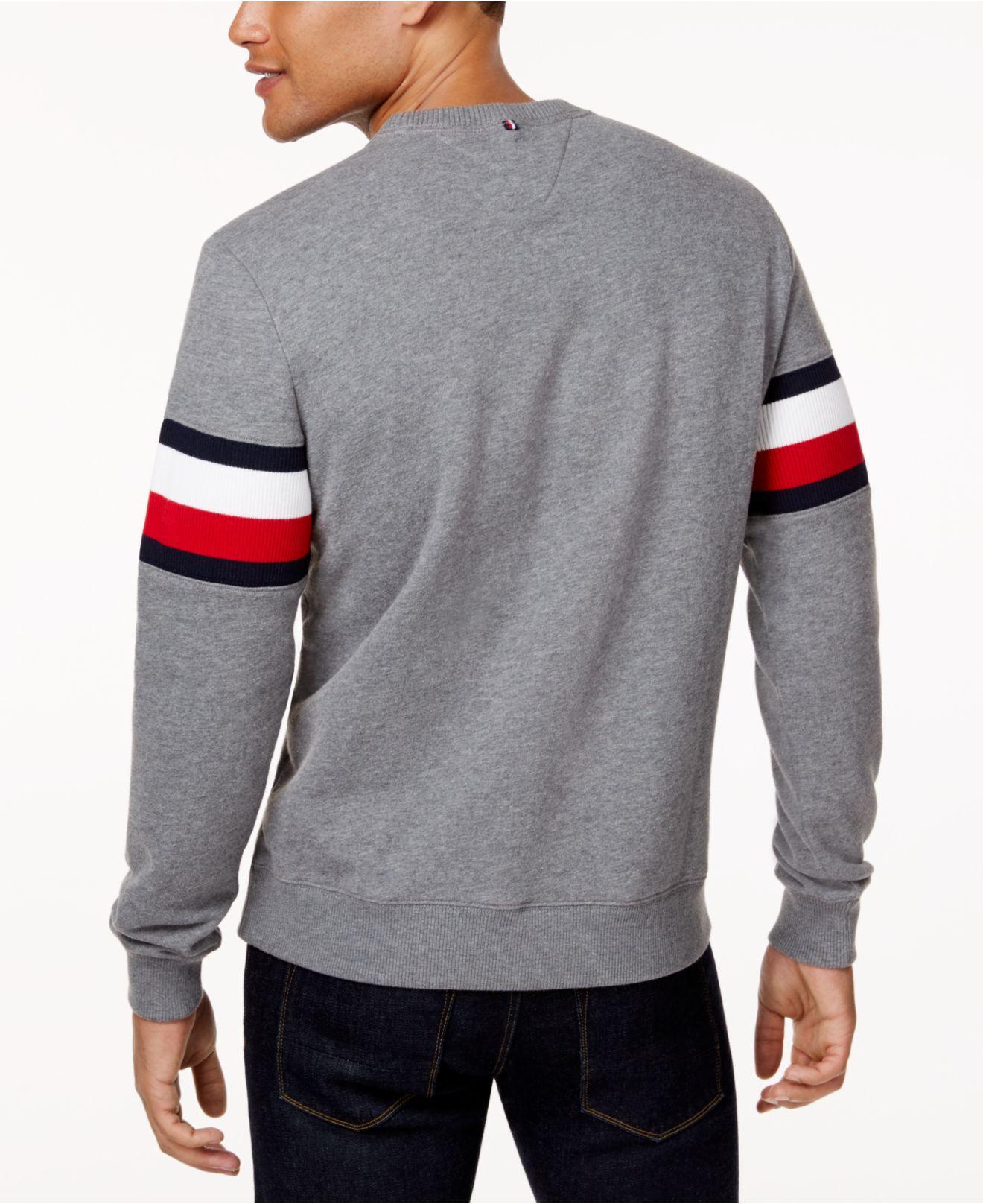 Tommy Hilfiger Cotton Men's Everest Logo Sweatshirt in Gray for Men - Lyst