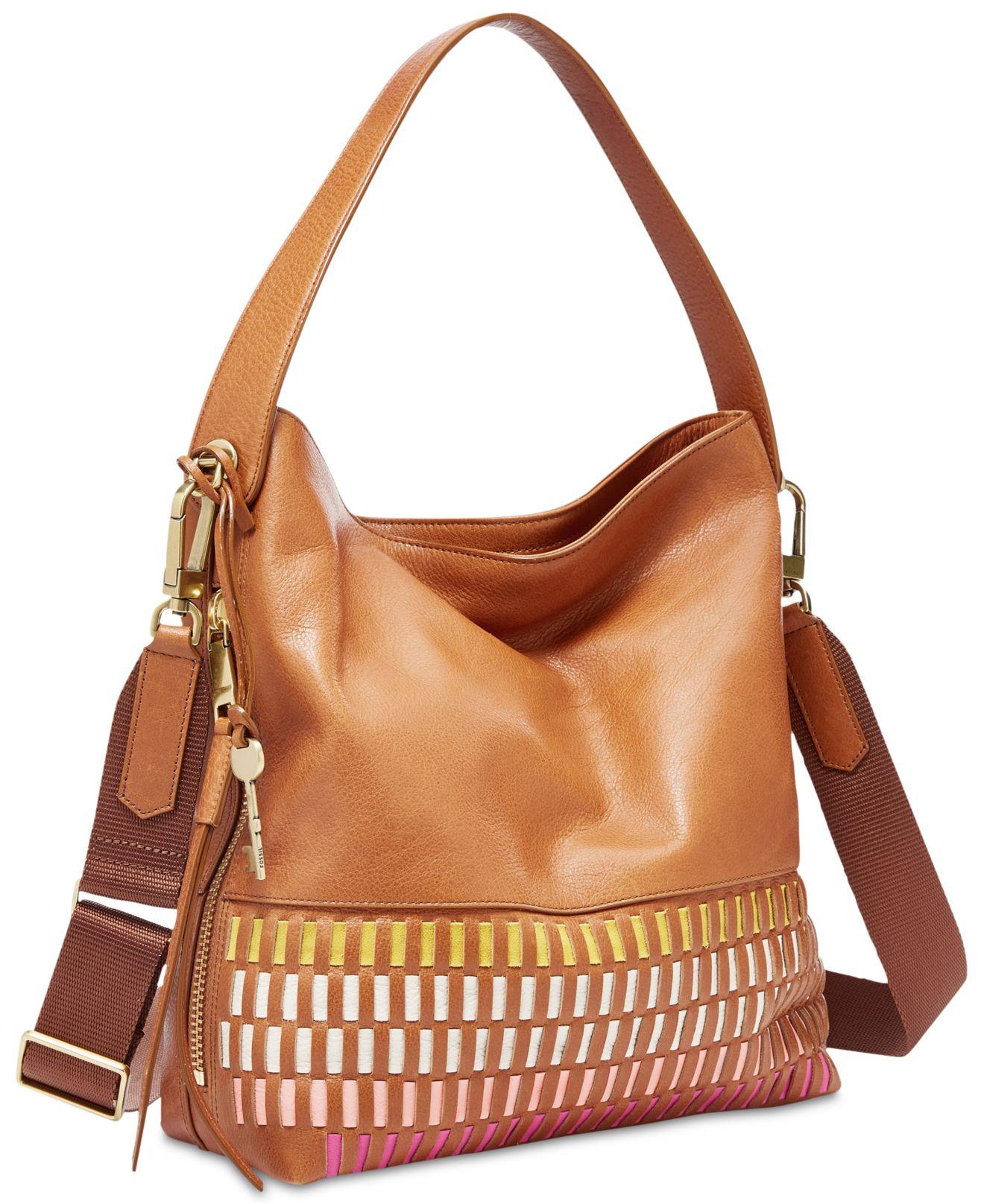 Fossil Leather Maya Medium Hobo in 