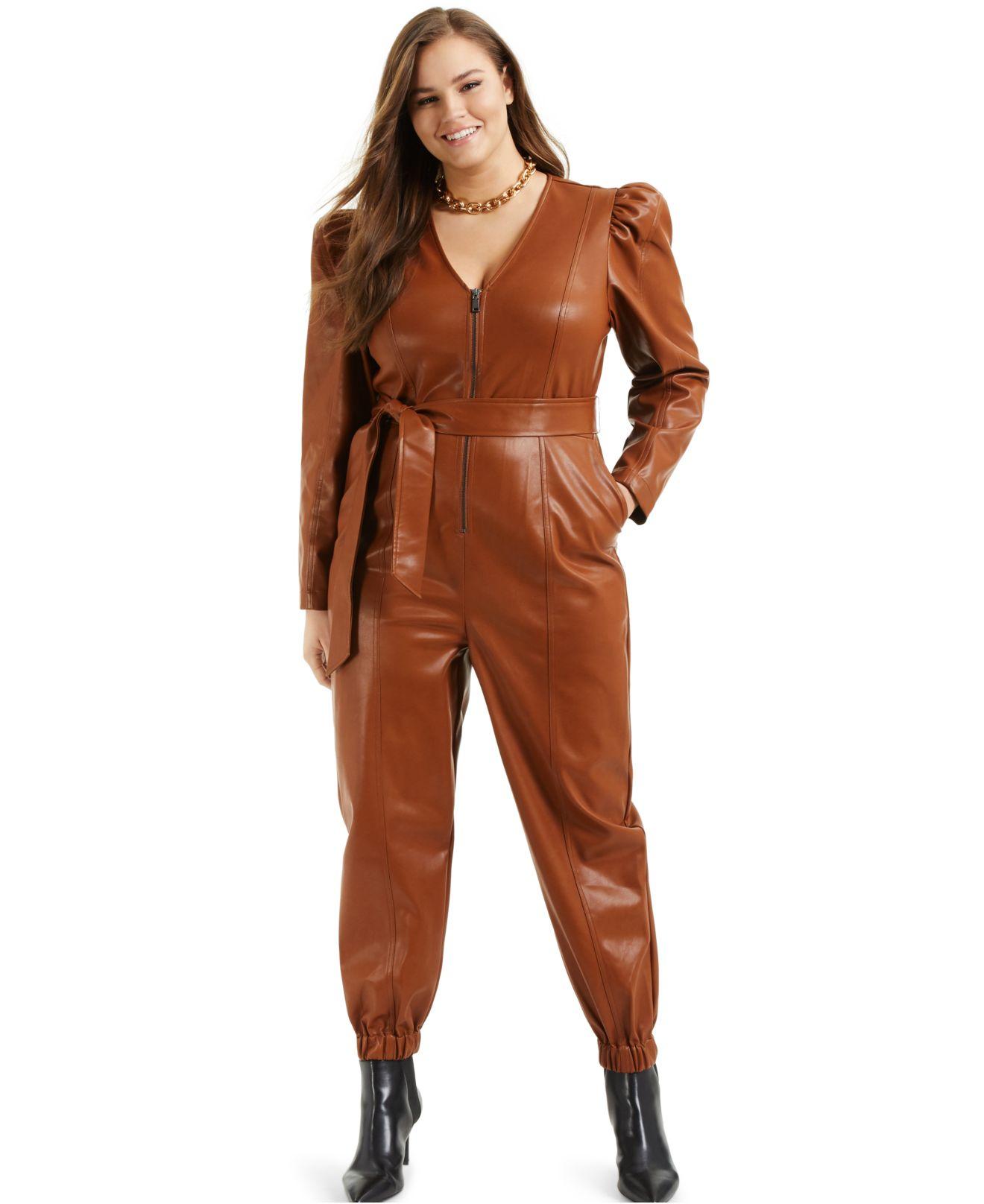 Leather Utility Jumpsuit – Pearl And Rubies
