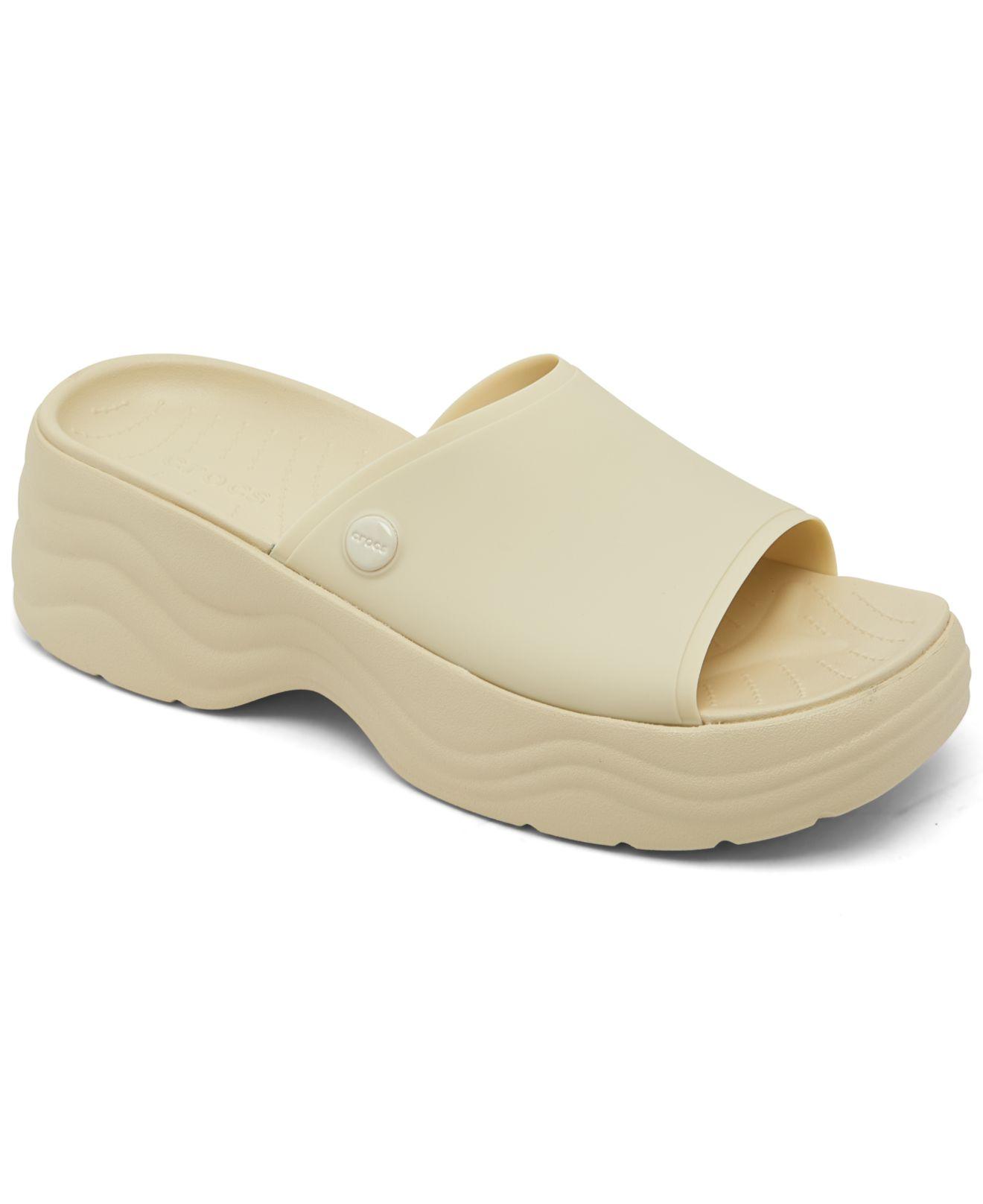 Crocs™ Skyline Slide Sandals From Finish Line in White Lyst