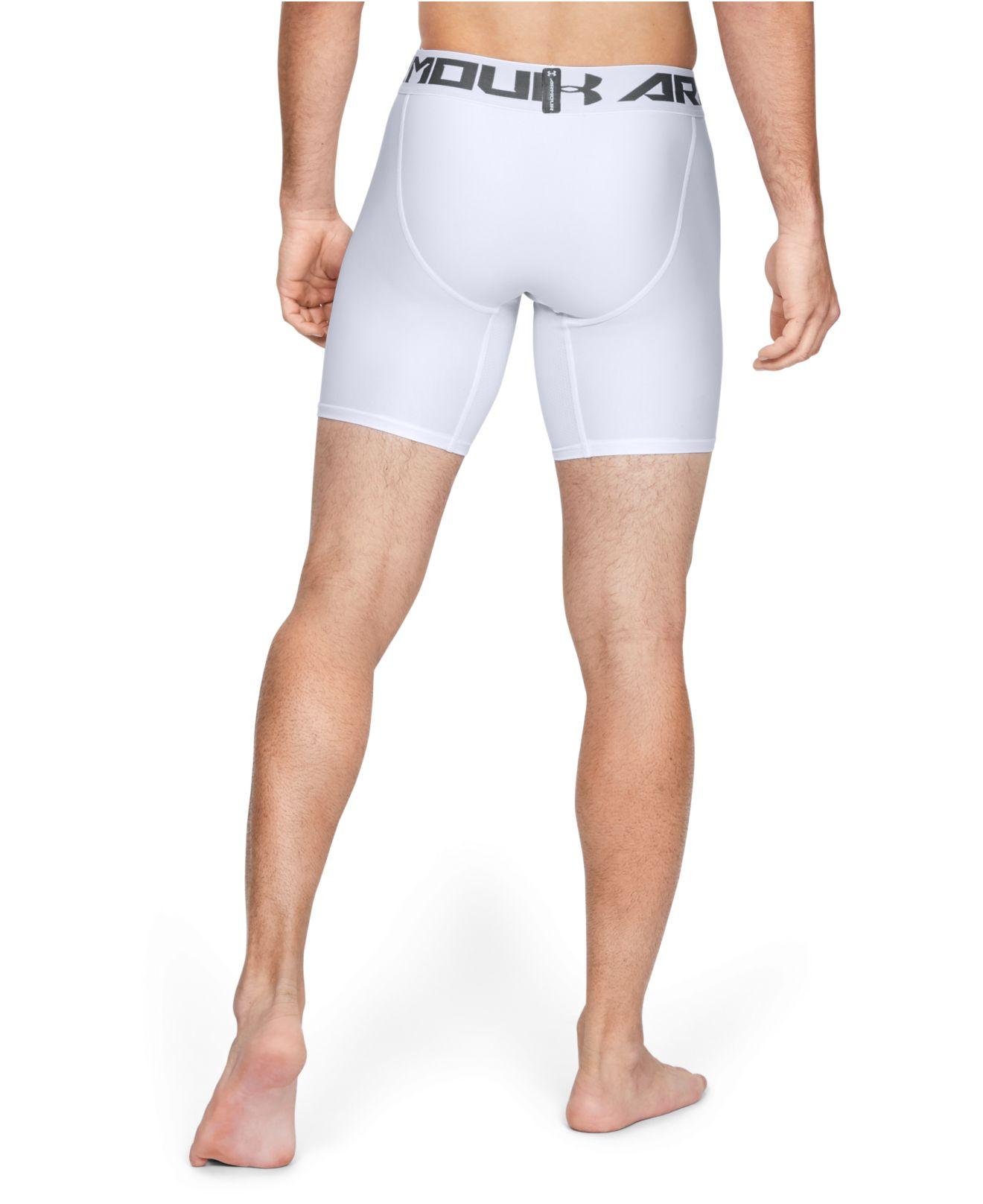 under armour white compression shorts