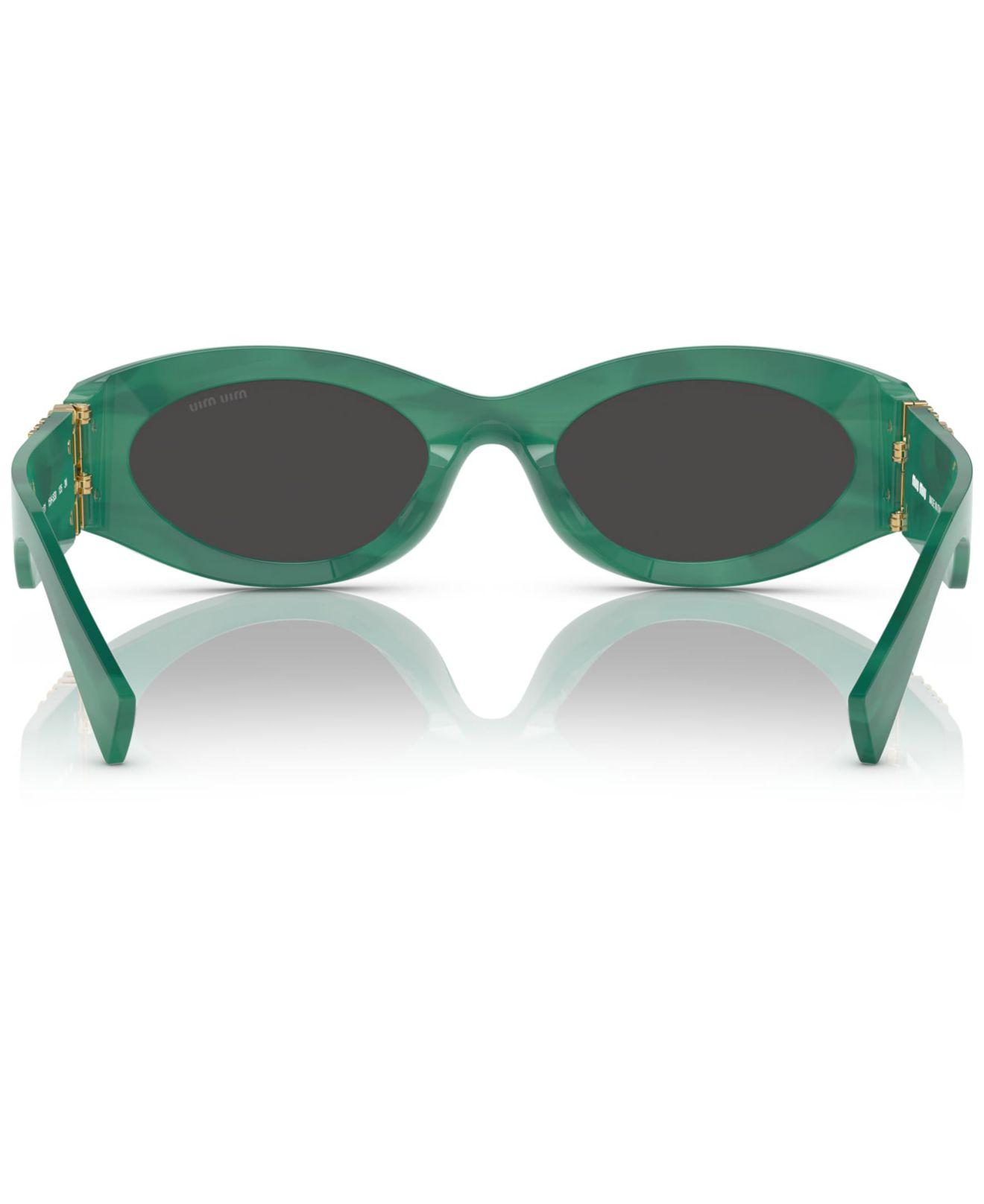 Miu Miu Sunglasses, Mu 11ws54-x in Green | Lyst