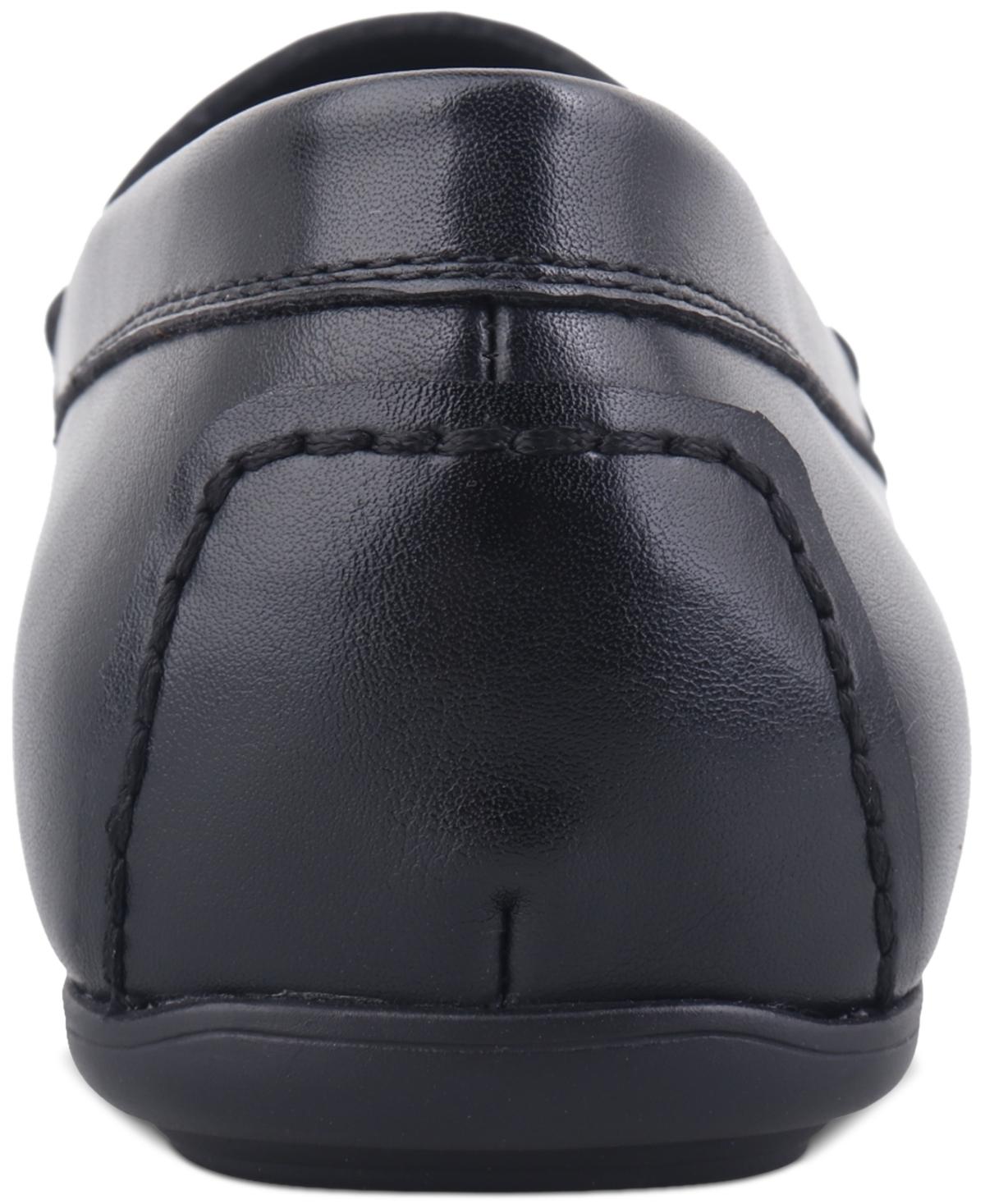 Alfani Black Slip-On Loafers with Metallic Detail Amazon.com | Alfani Mens Otis Faux Leather Slip-On Loafers  main image 2
