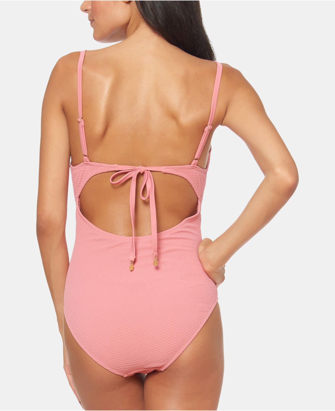 jessica simpson scalloped bathing suit
