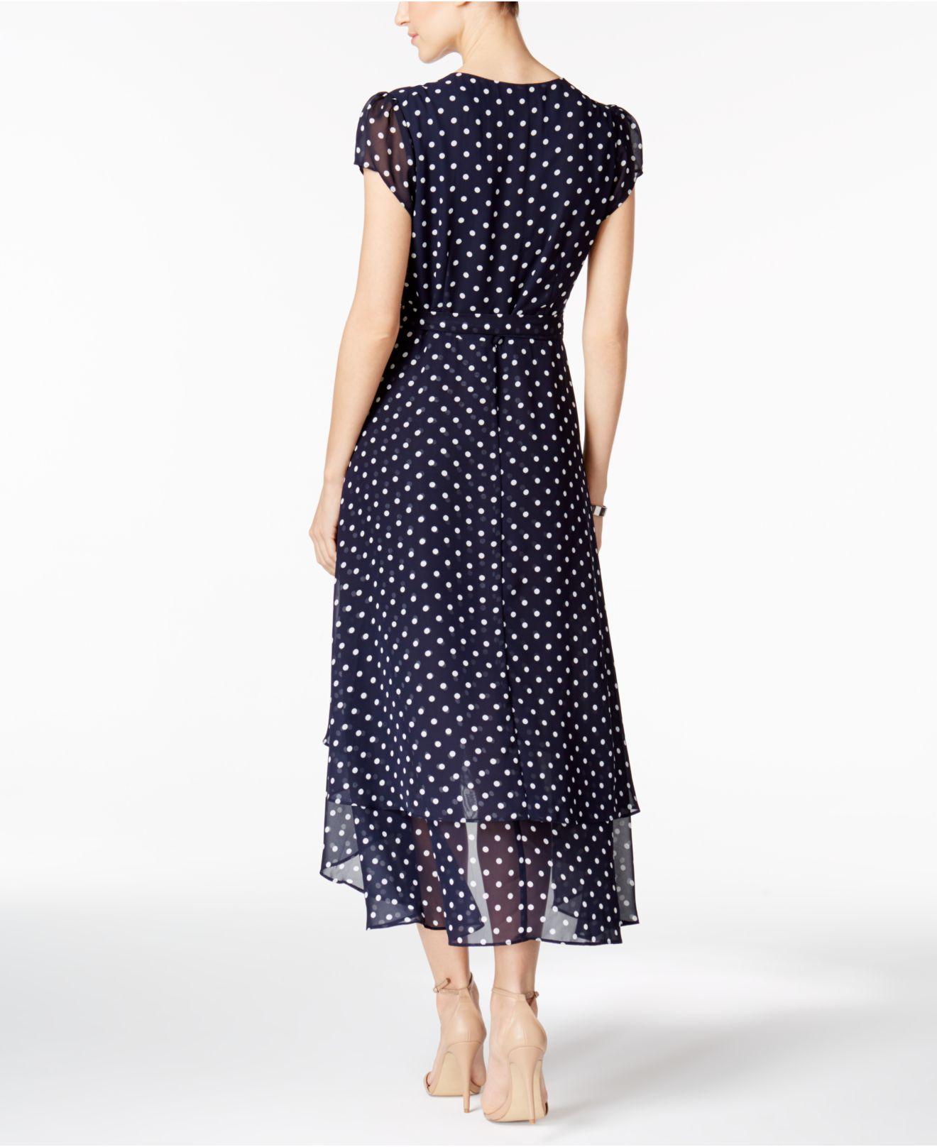betsey johnson polka dot wrap dress