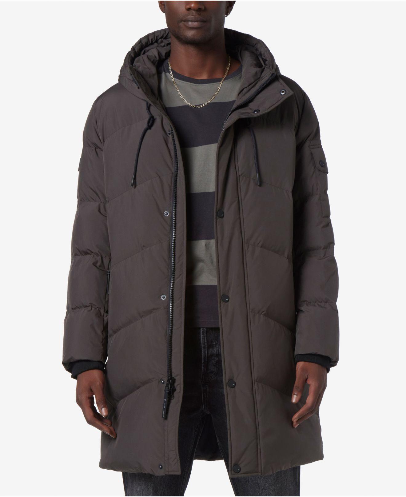 Marc New York Sullivan Down Puffer Stadium Parka Coat in Black for Men
