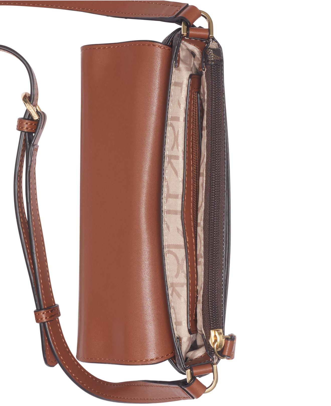 calvin klein roxy leather crossbody