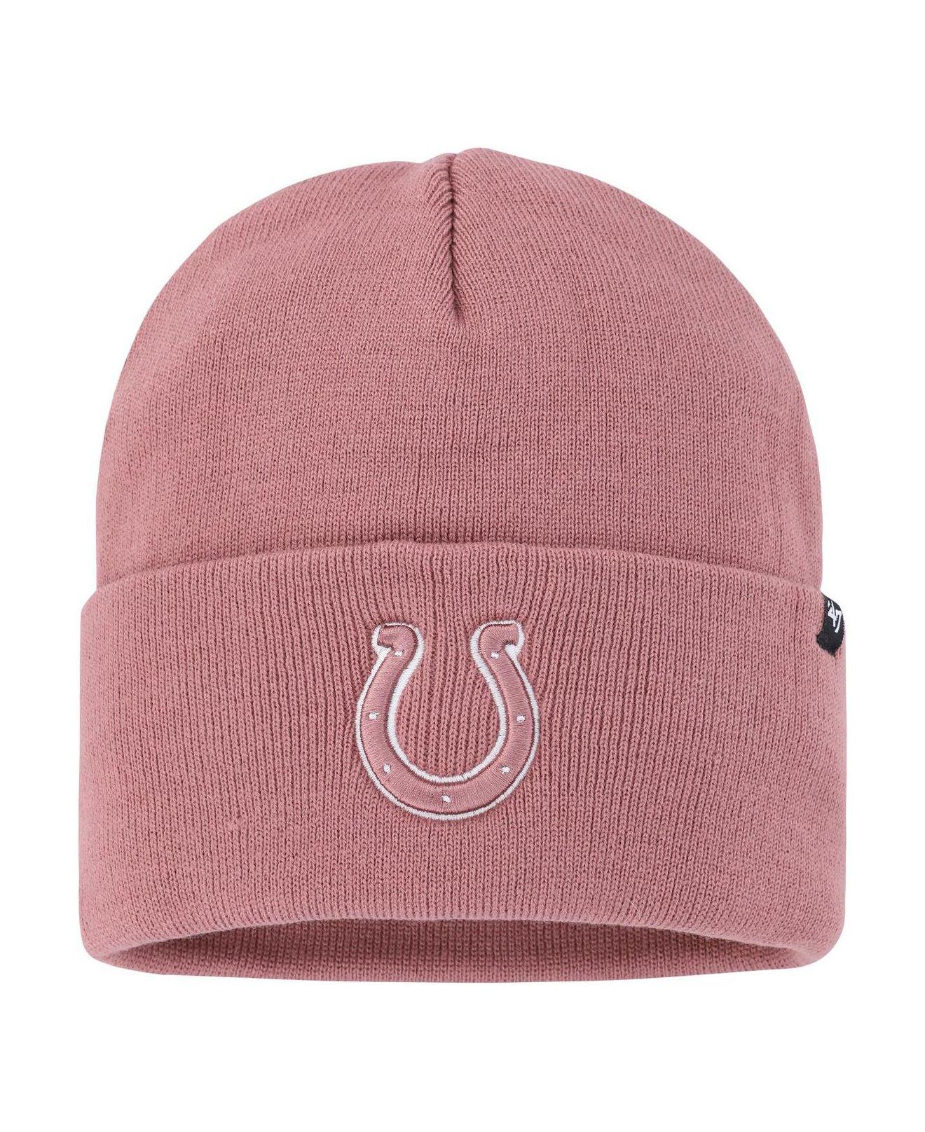 47 Brand Pink Indianapolis Colts Haymaker Cuffed Knit Hat