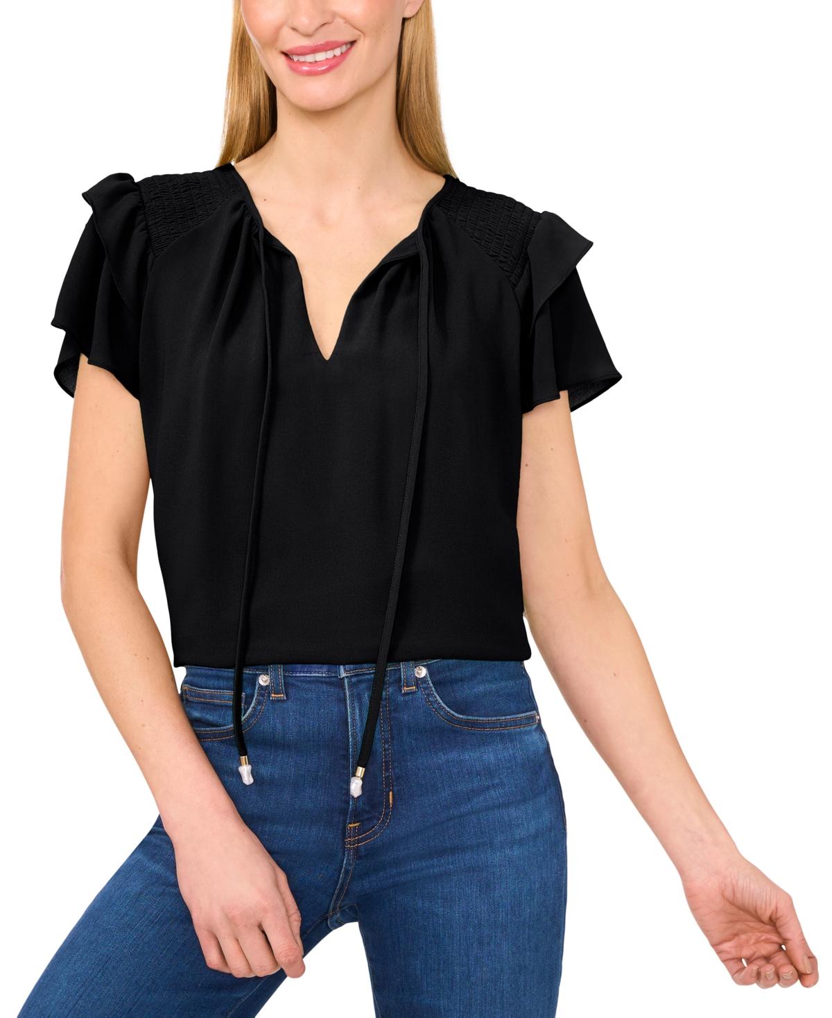cece ruffle sleeve top