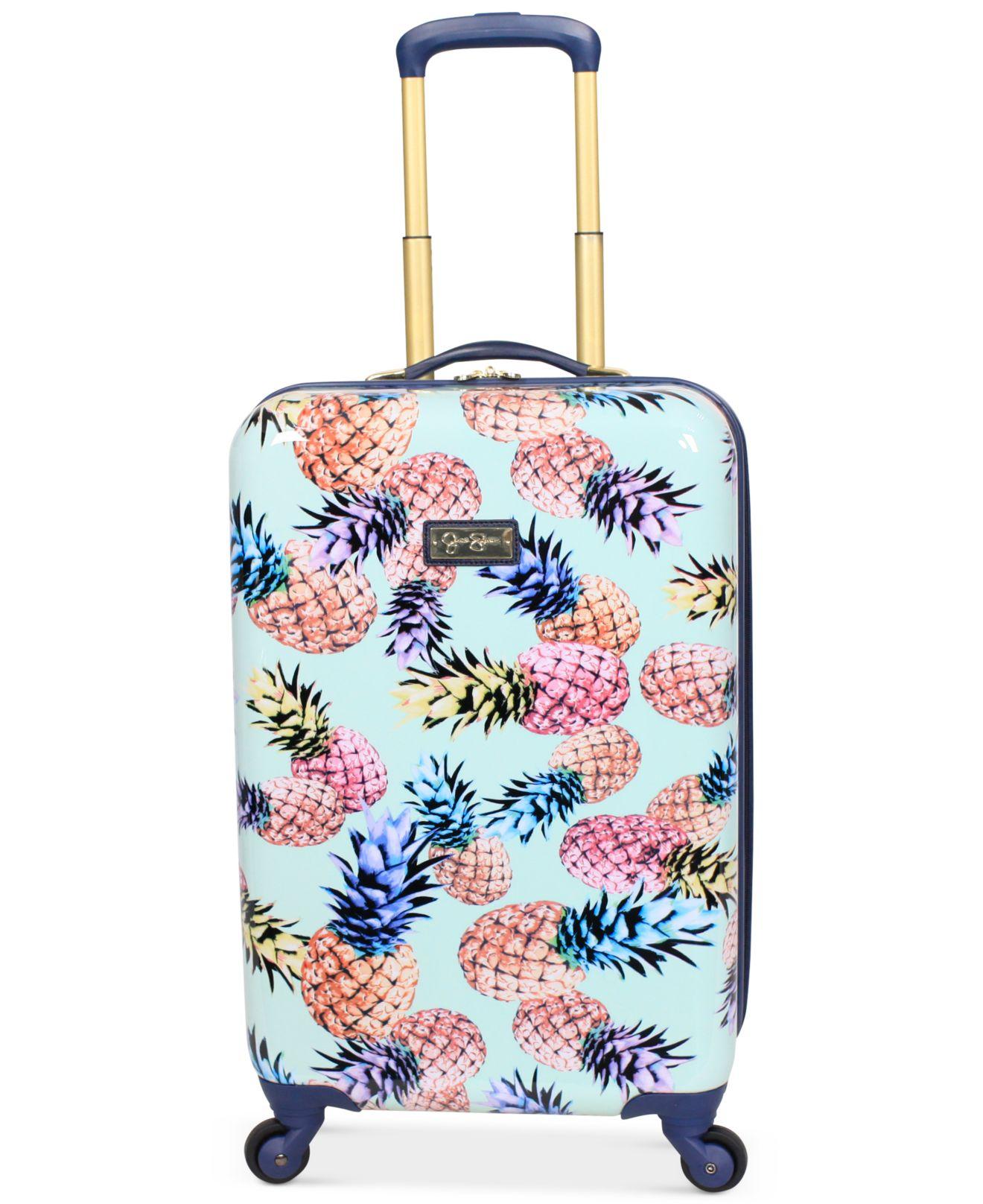 Jessica Simpson Pineapple Hardside 29" Spinner Suitcase in Blue Lyst