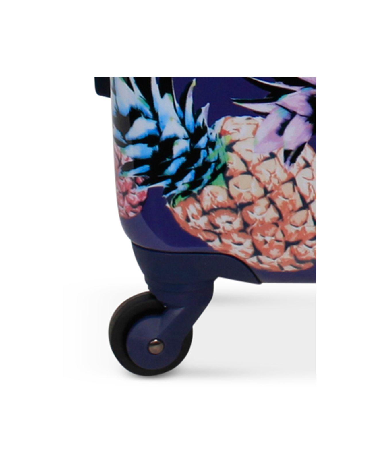 Jessica Simpson Pineapple Hardside 25" Spinner Suitcase in Navy (Blue