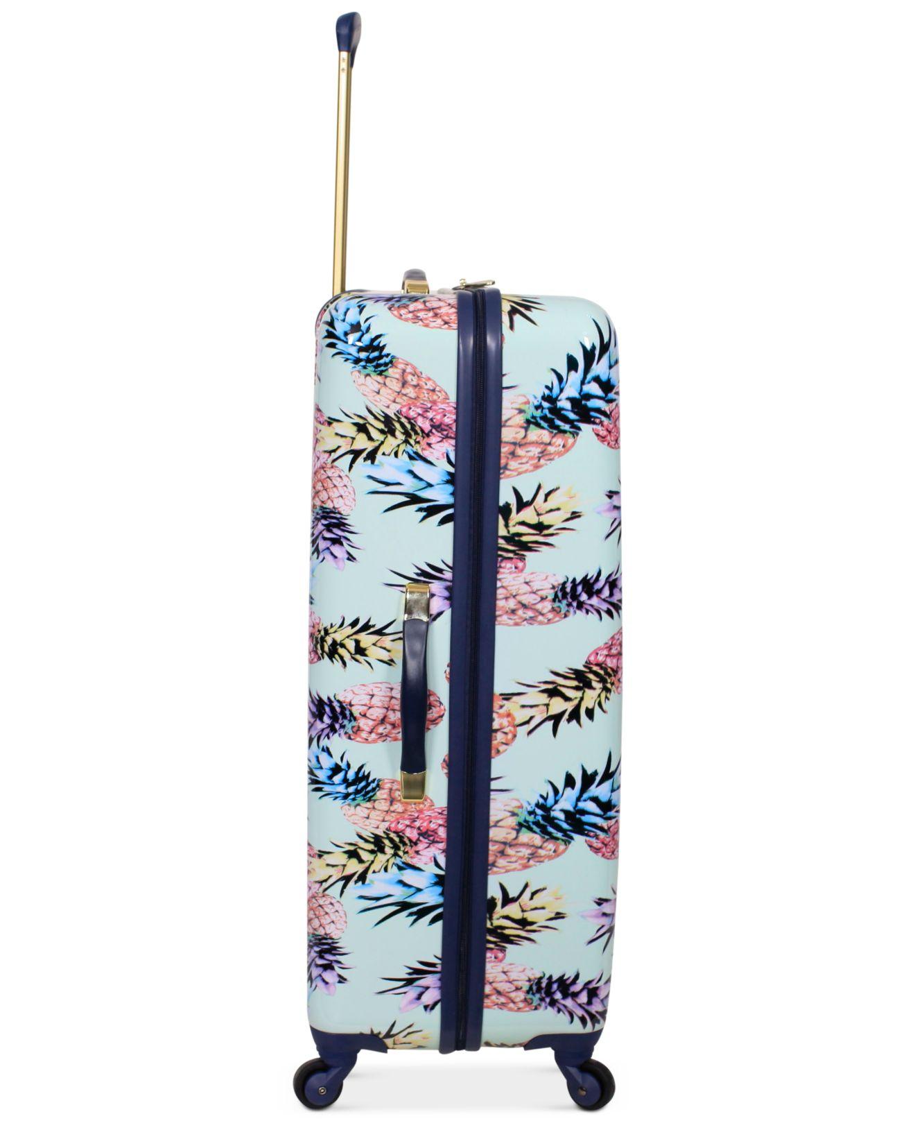 jessica simpson pineapple luggage set