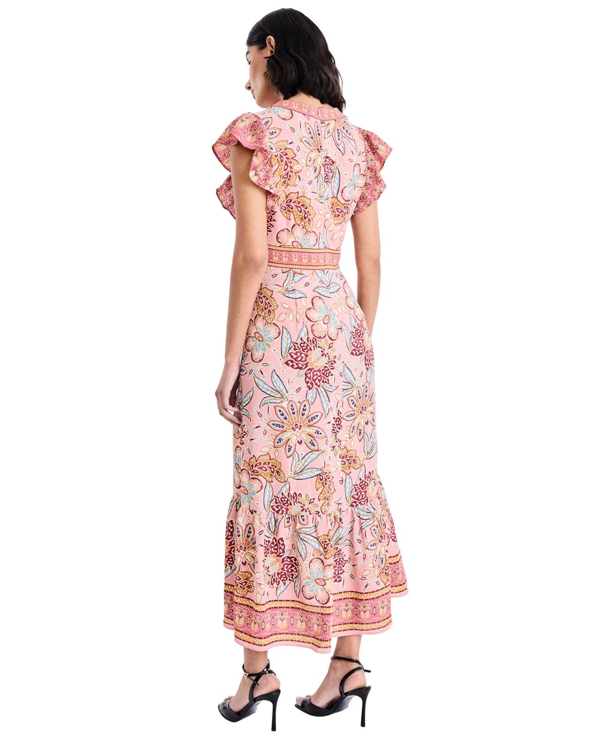 chinese dress ladies Kata Pink Lace Maxi Dress - US 10