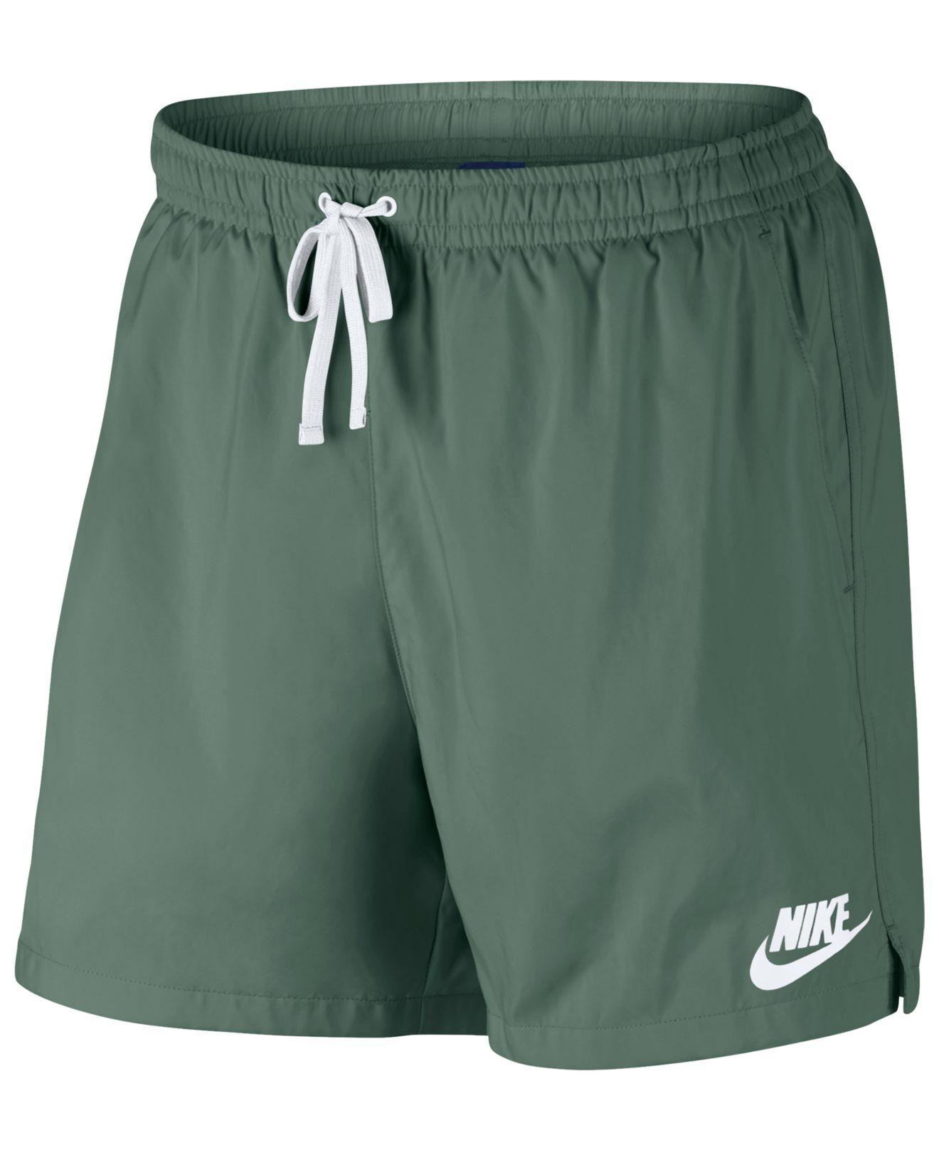 Nike Synthetic Sportswear Shorts in Clay Green/White (Green) for Men | Lyst