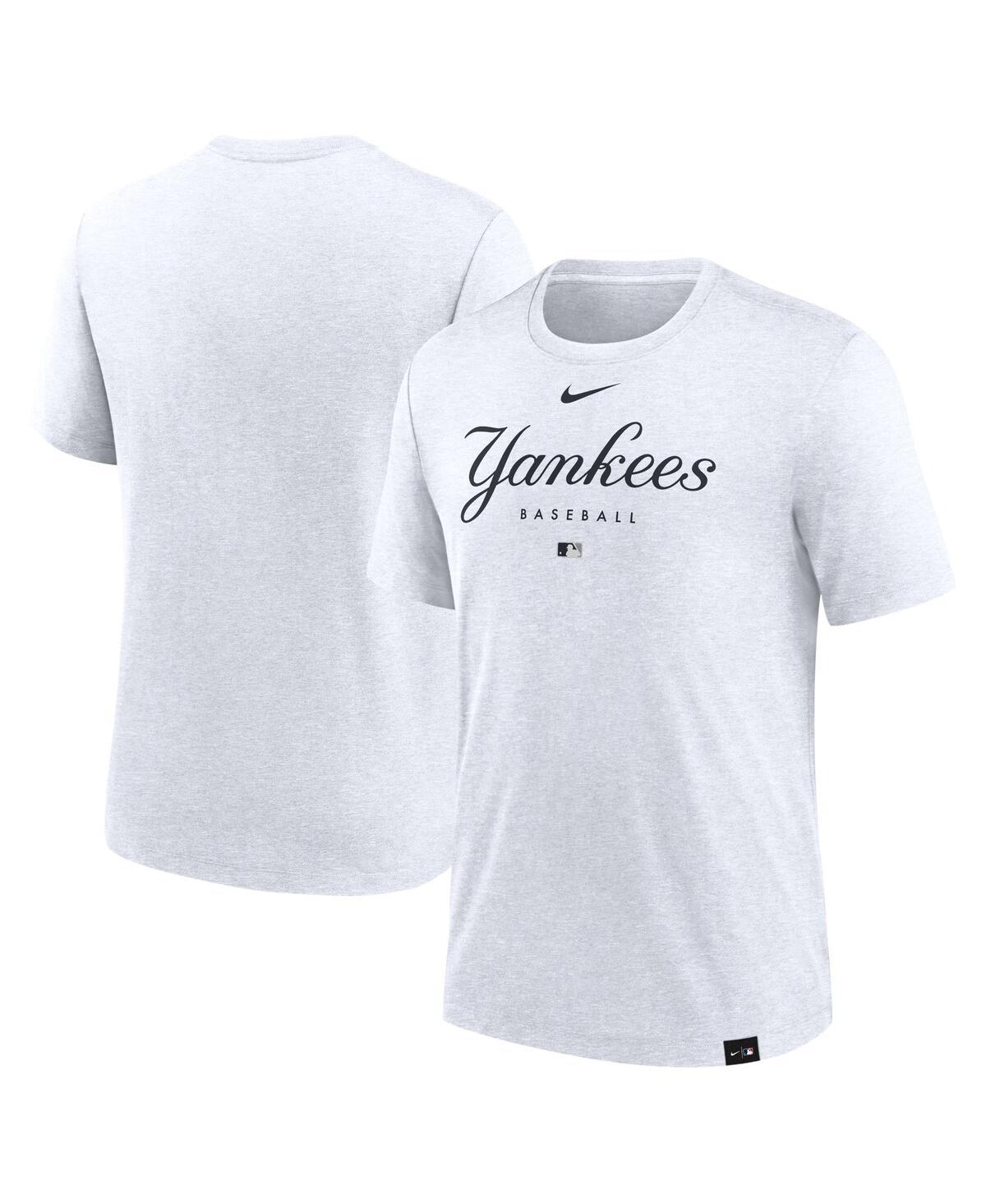 Nike New York Yankees Authentic Collection Early Work Tri-blend Performance  T-shirt in White for Men | Lyst
