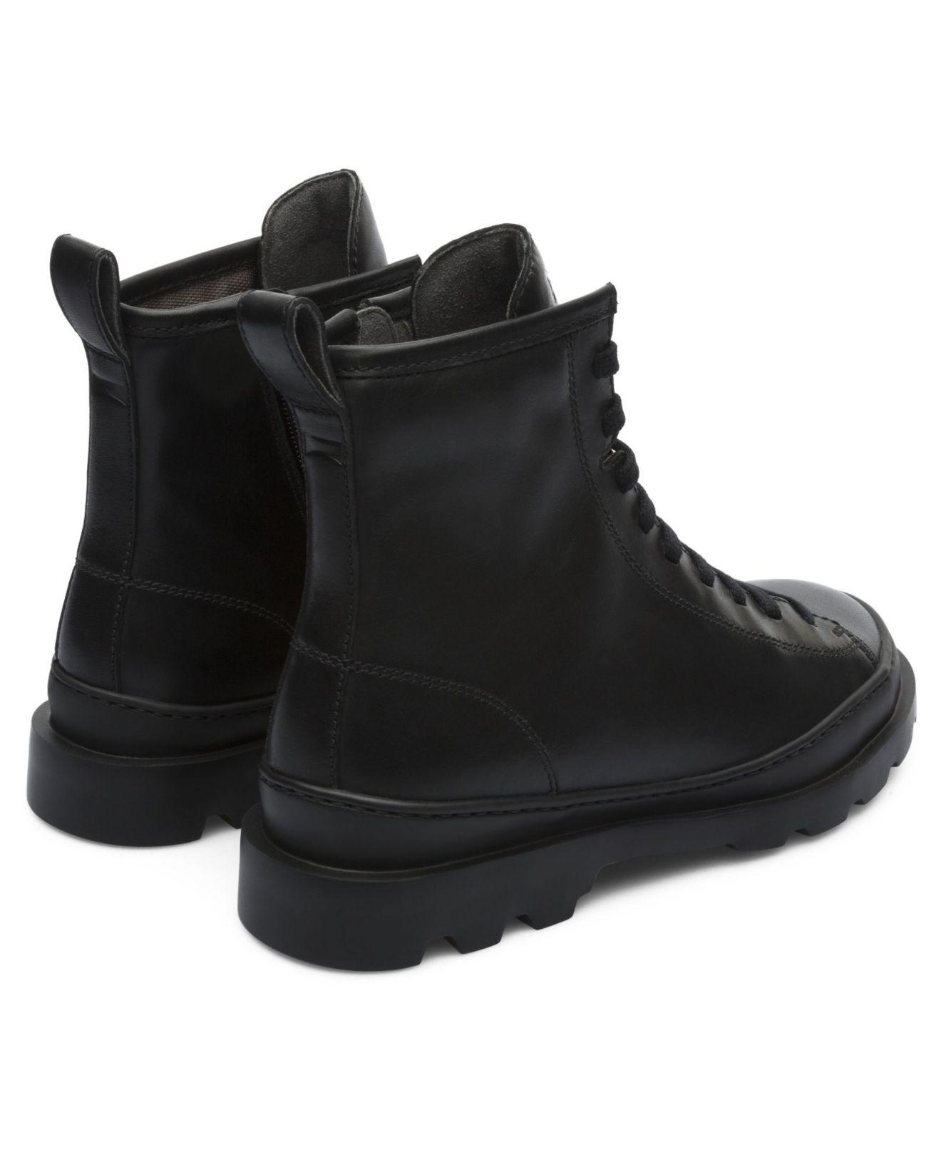 Camper Leather Brutus Boots in Black - Lyst