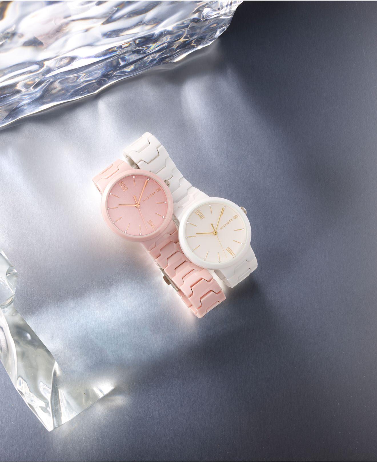 Tommy Hilfiger White Ceramic Bracelet Watch 36mm | Lyst