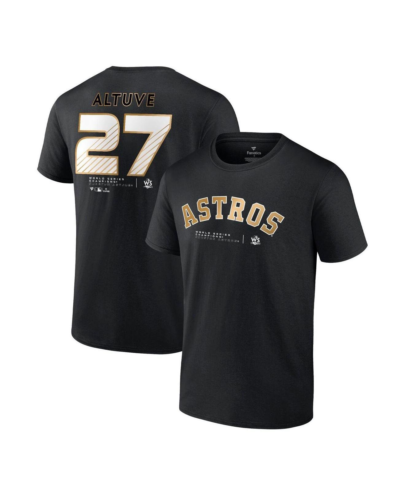 Fanatics Branded Jose Altuve Black Houston Astros 2022 World Series  Champions Name And Number T-shirt for Men | Lyst