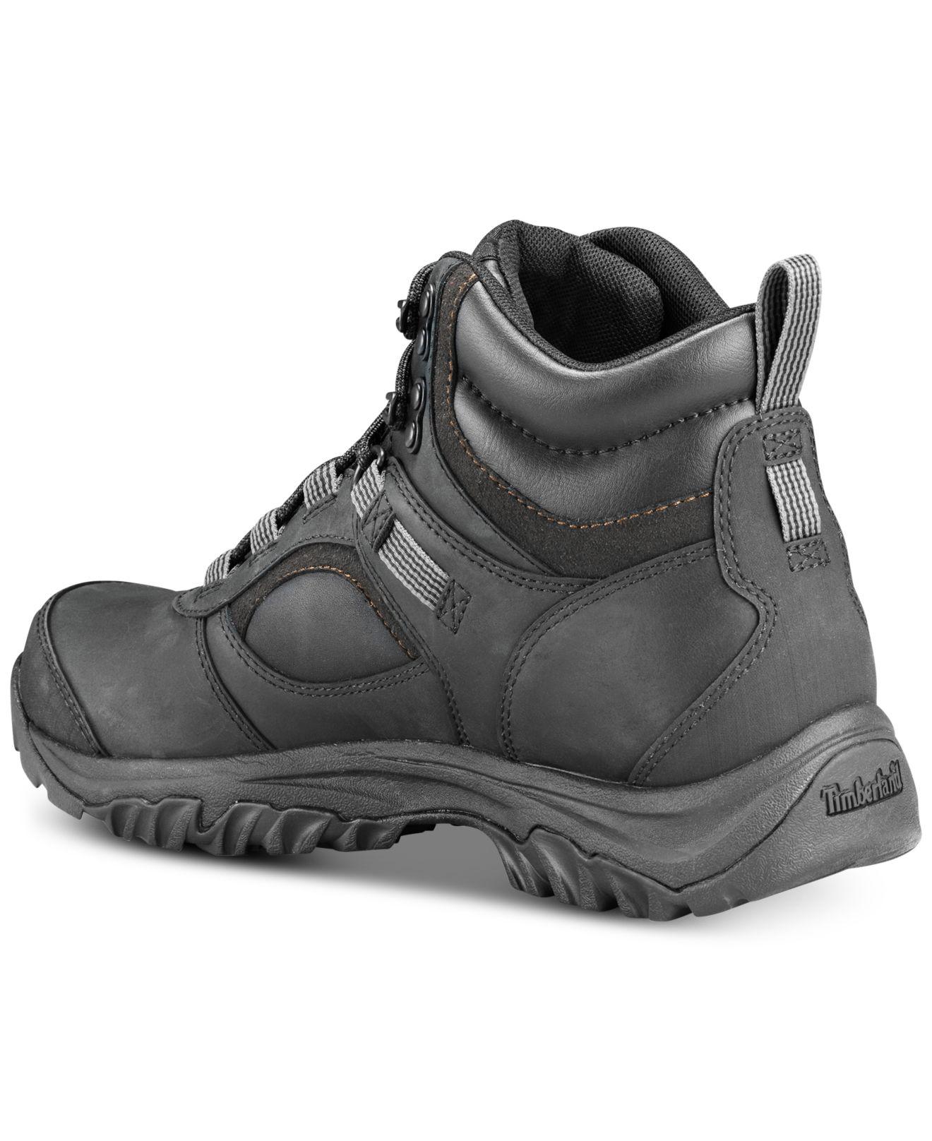 Timberland Leather Mt. Major Mid Waterproof Hiking Boots, Created For  Macy's in Black for Men | Lyst