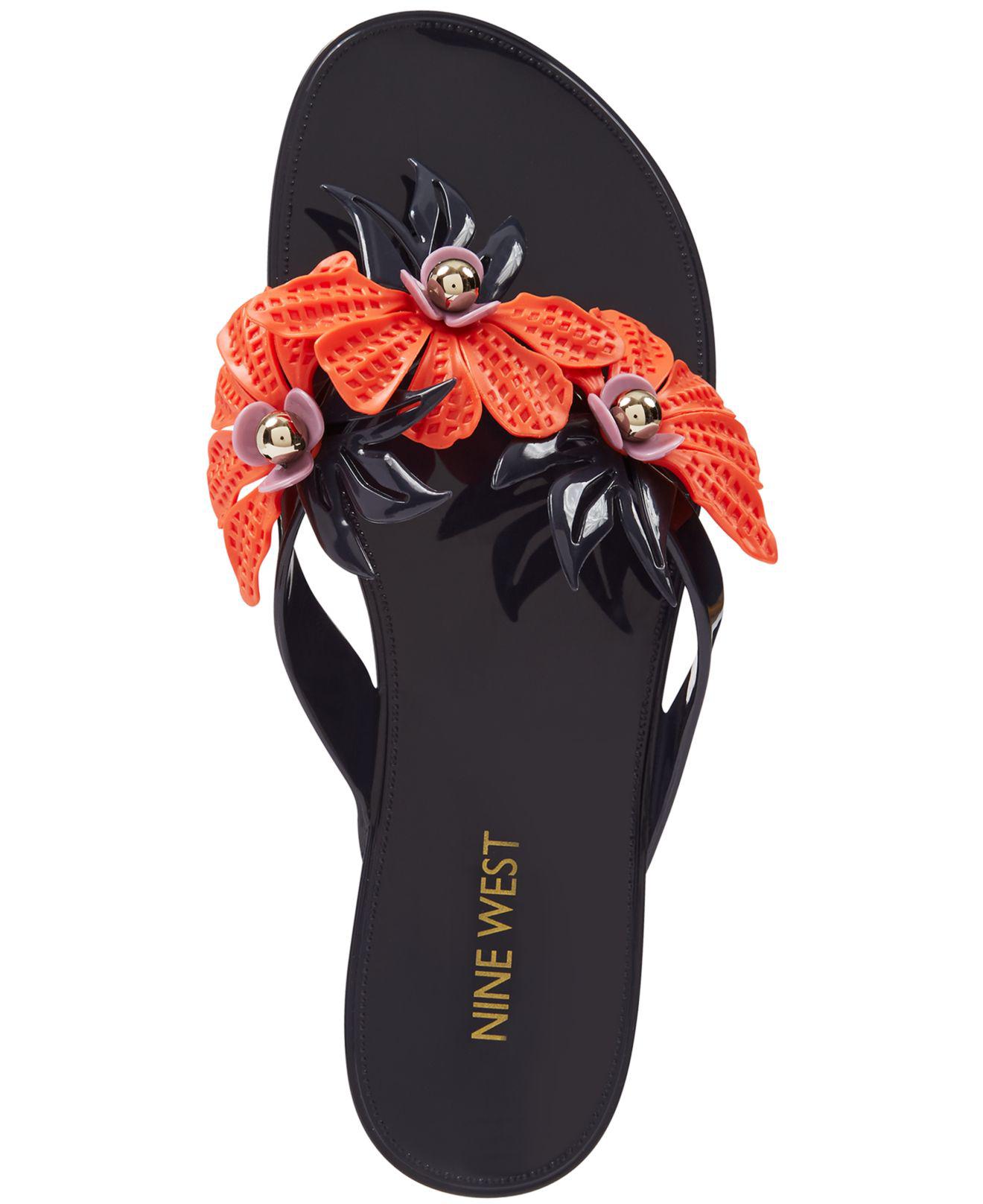 nine west macinee jelly sandals