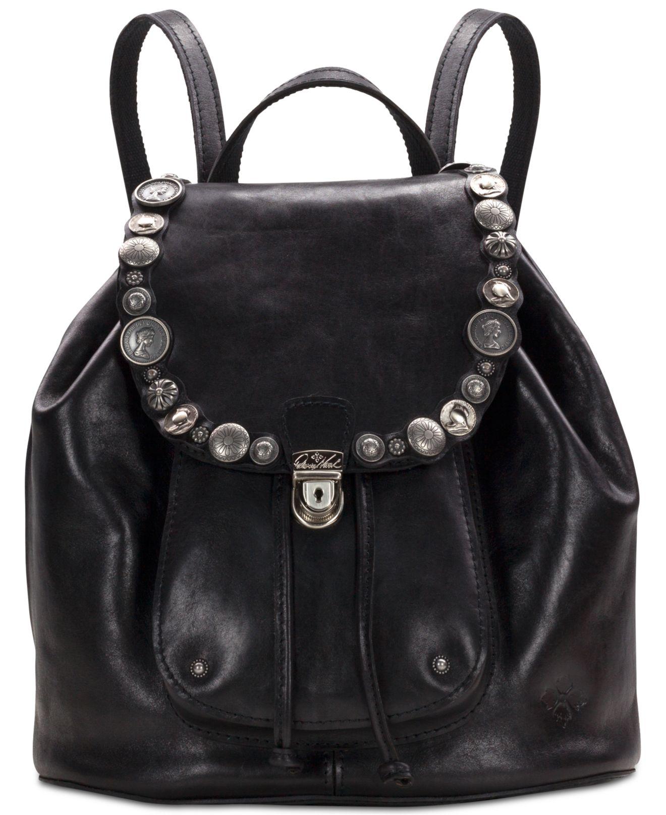 Patricia Nash Leather Studded Hardware Casape Backpack in Black Lyst