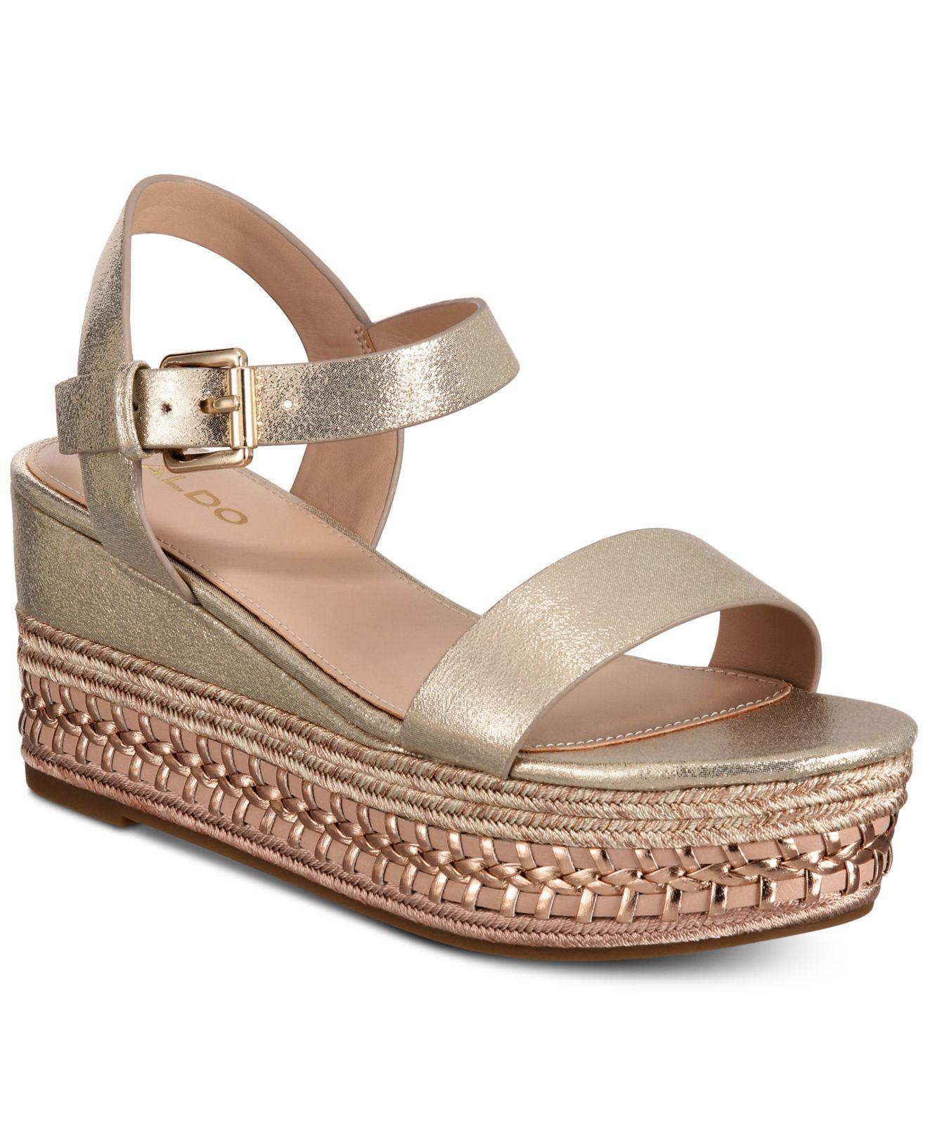 aldo wedge flip flops