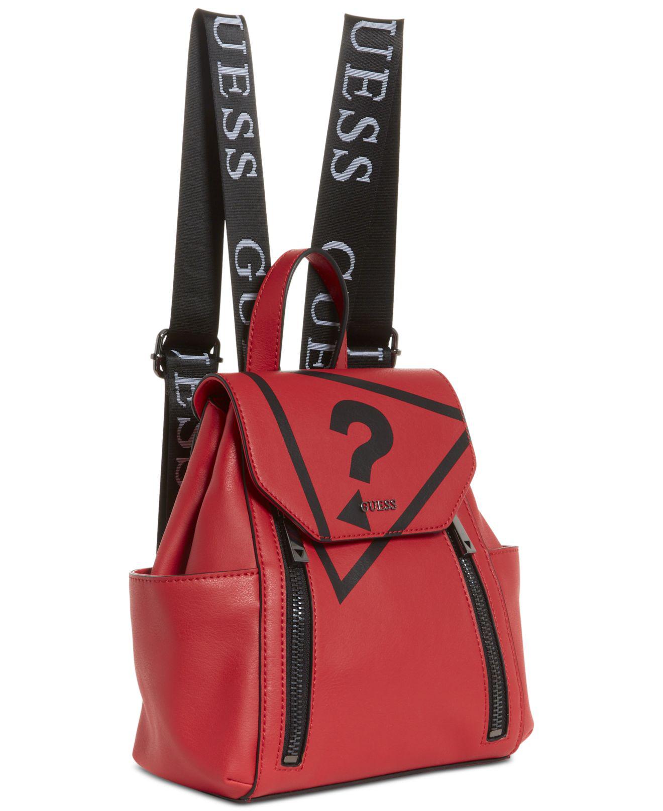 Guess Urban Sport Savoy Logo Small Backpack in Red/Silver (Red) - Lyst