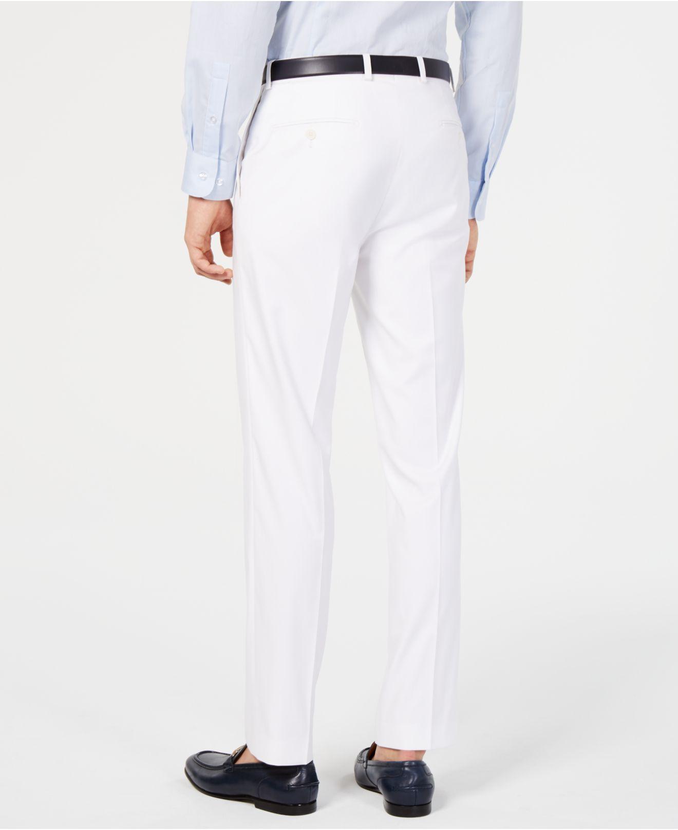 calvin klein white dress pants