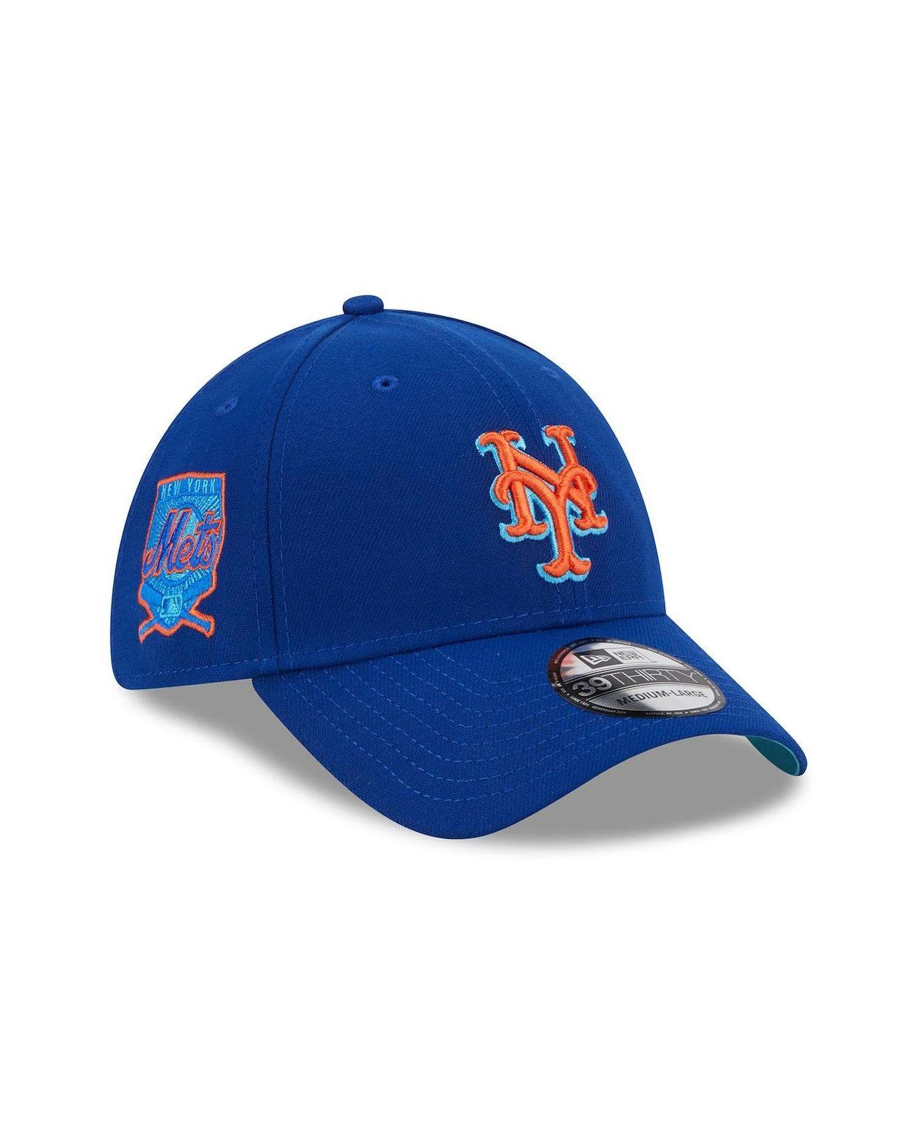 New Era Men's New York Mets White 39THIRTY Classic Stretch Fit Hat