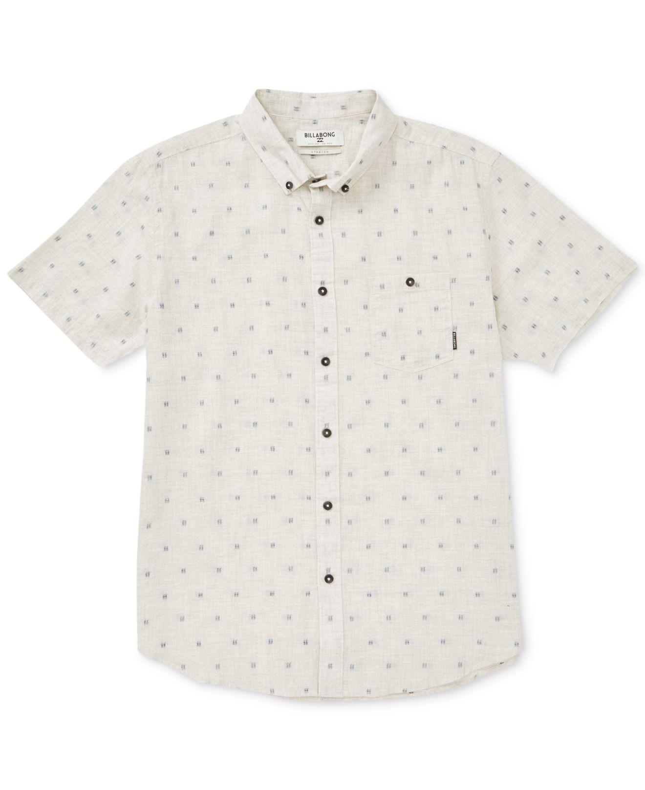 Billabong Boys Big Day Jacquard Short Sleeve Woven Shirt