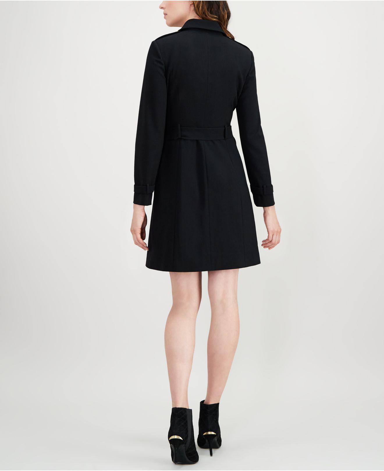 calvin klein military coat dress