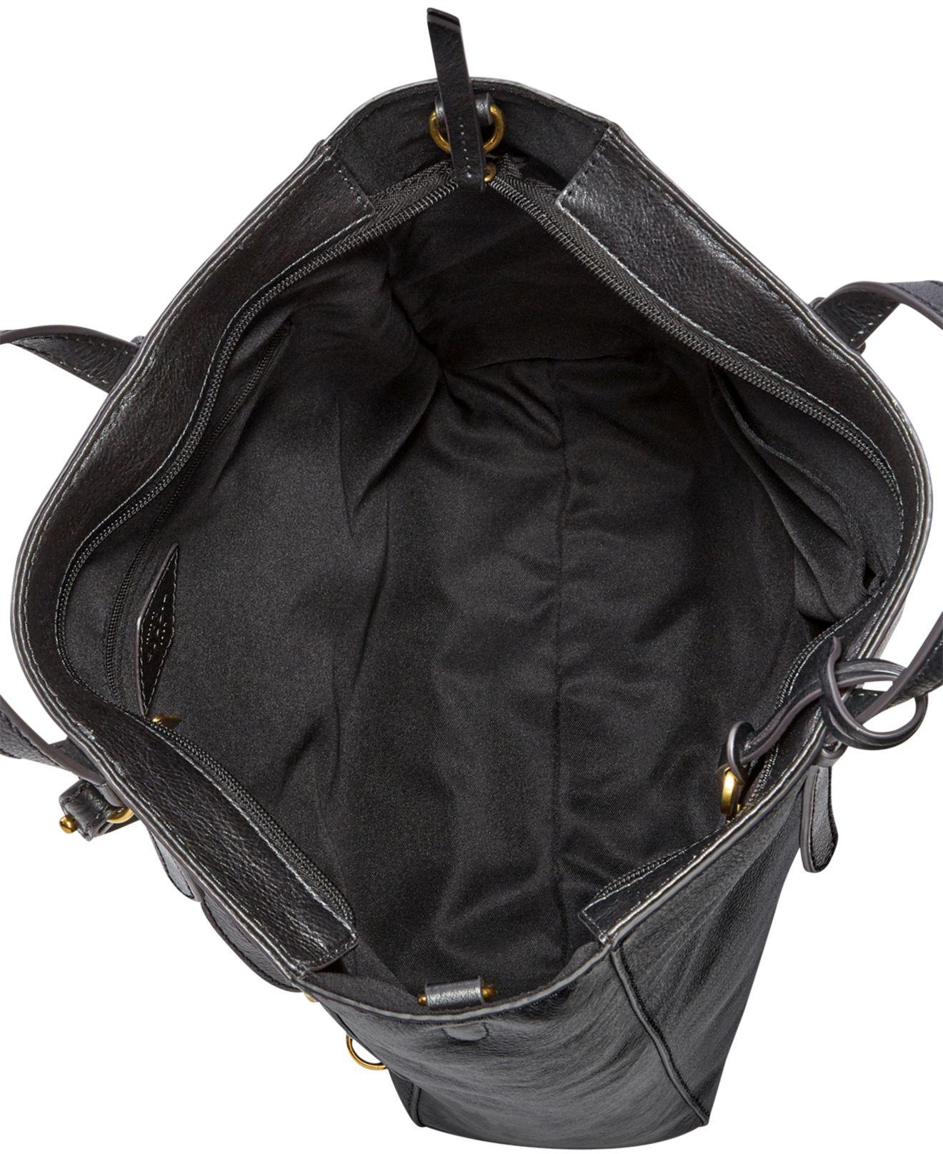 fossil camilla convertible large leather backpack