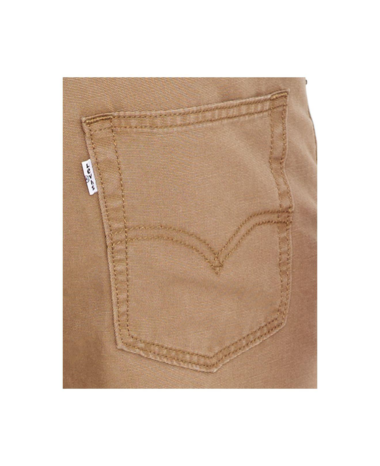 Levi's 514 Straight Fit Padox Canvas Twill Pants in Natural for Men | Lyst