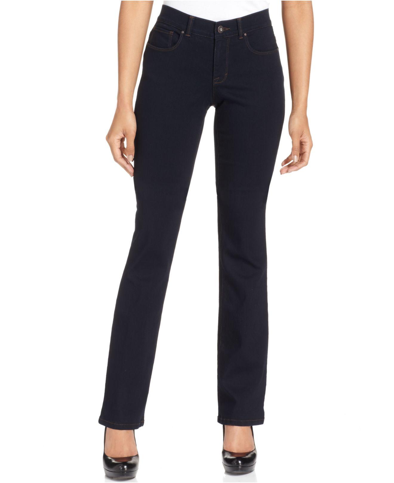 Style & Co. Denim Petite Tummycontrol Midrise Bootcut Jeans, Created For Macy's in Rinse (Blue