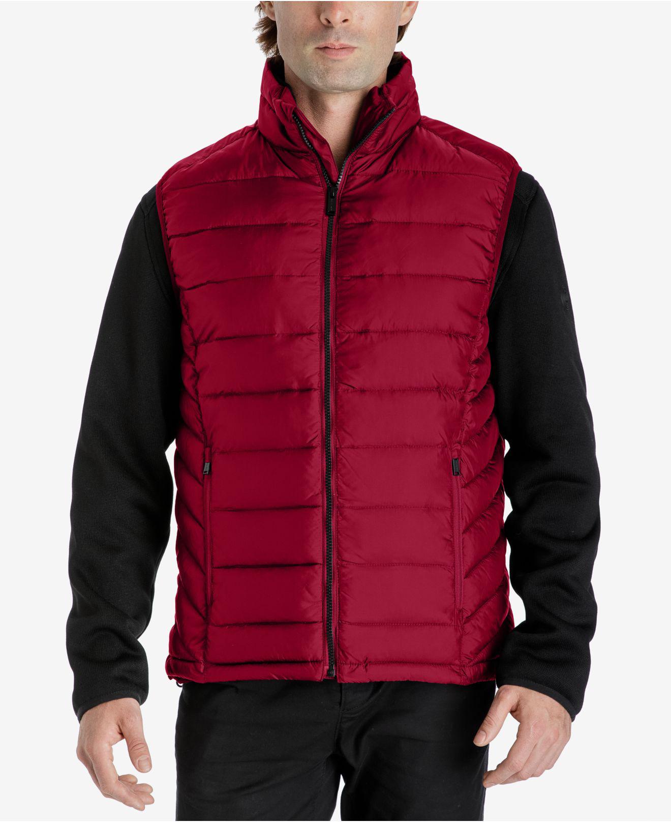 red michael kors mens jacket