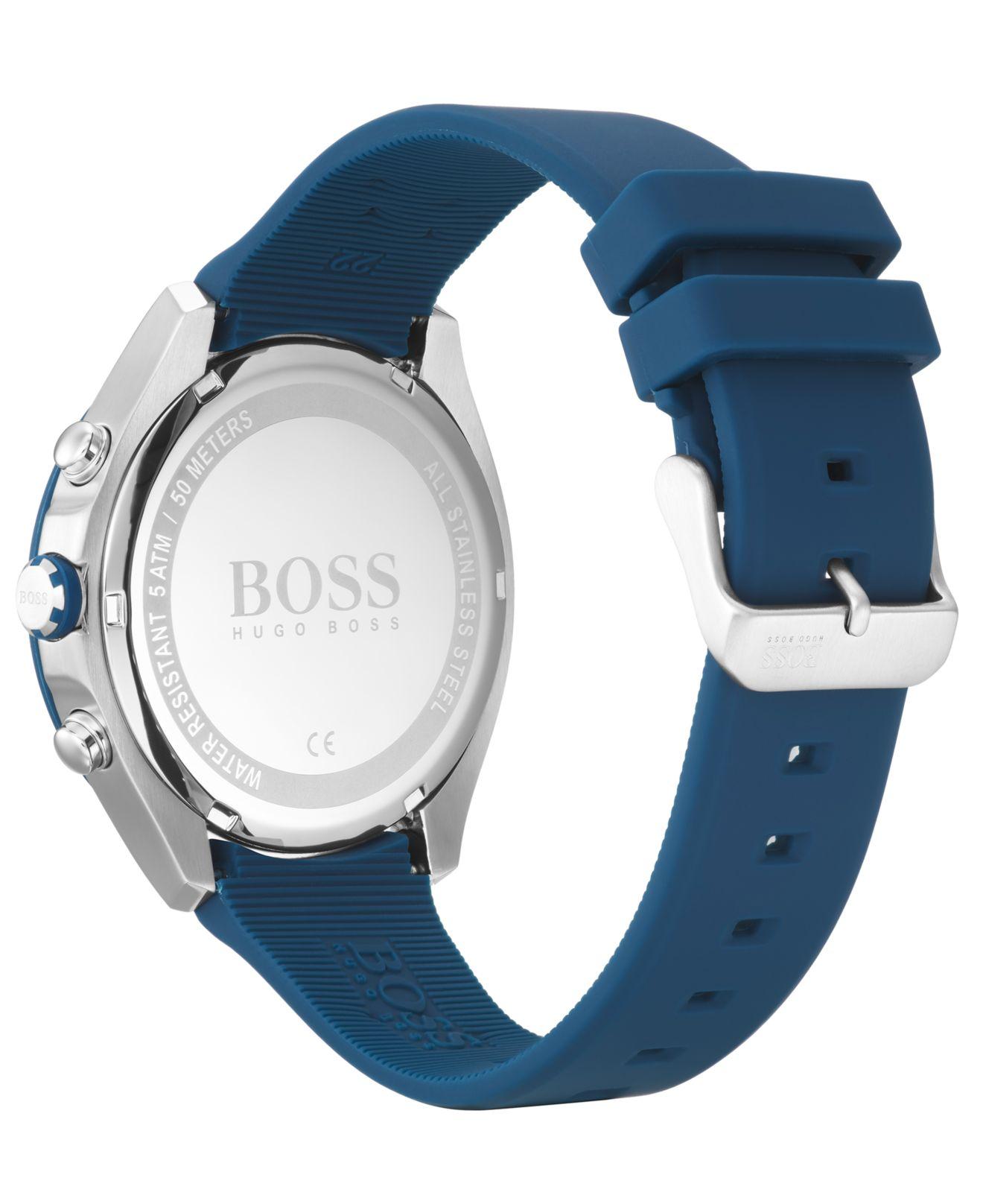 blue strap hugo boss watch